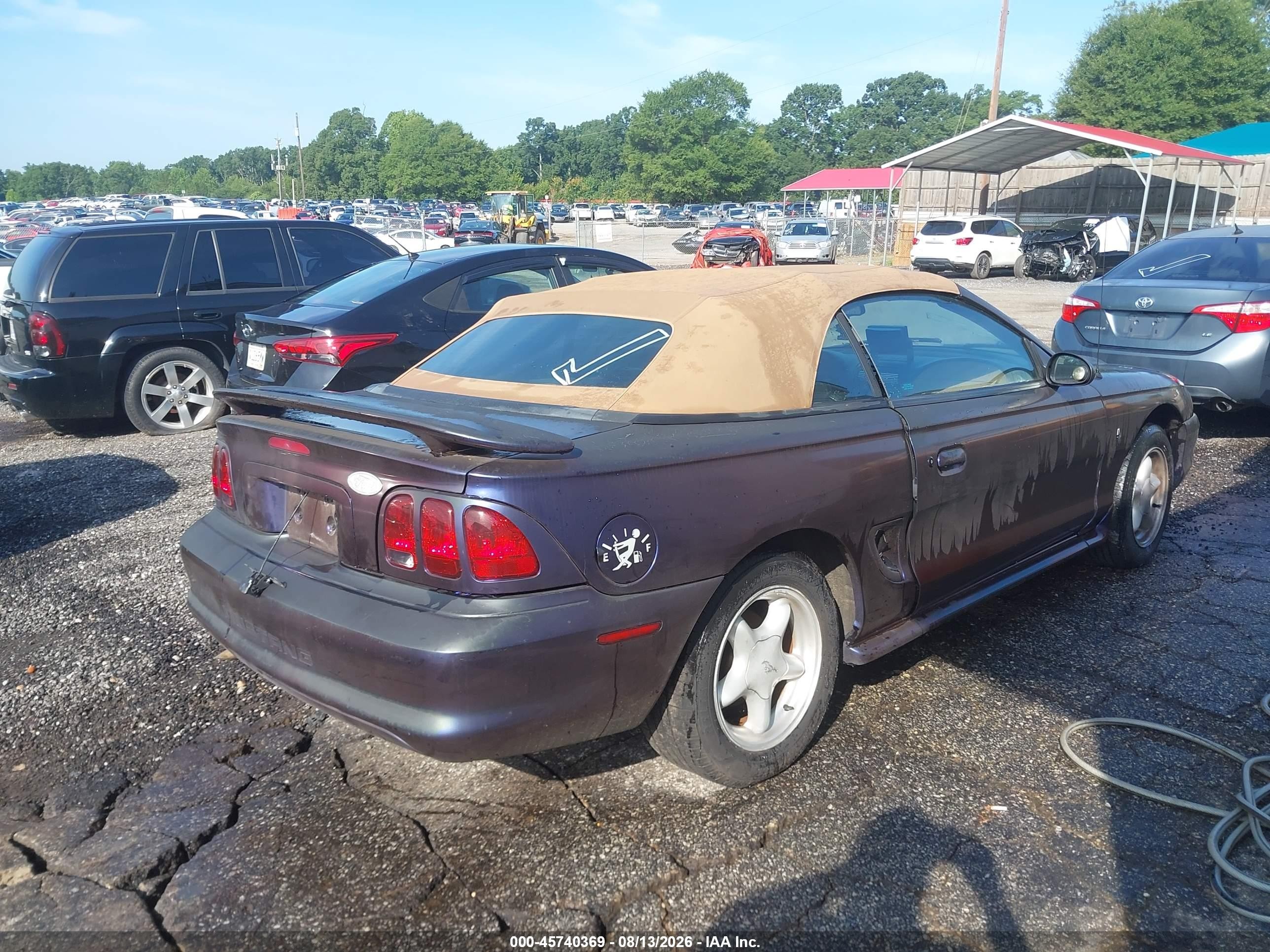 1998 Ford Mustang   Purple vin: 1FAFP4449WF274528