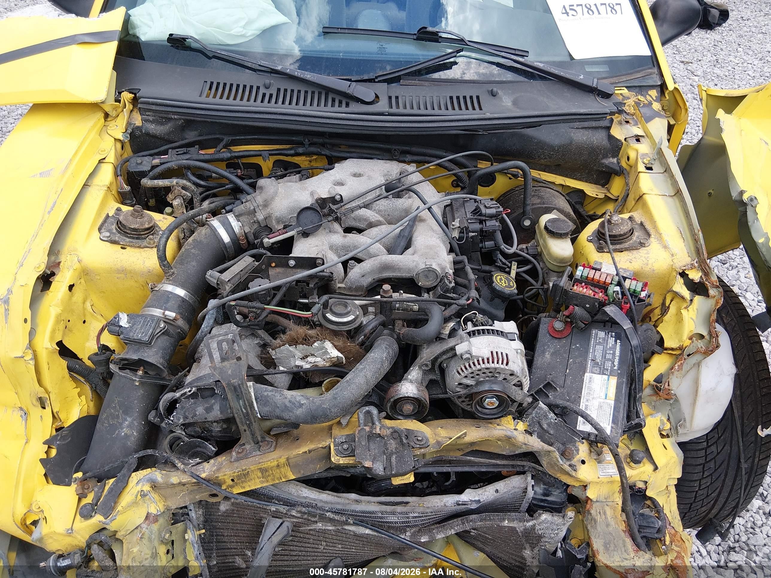 1999 Ford Mustang   Yellow vin: 1FAFP4449XF149241