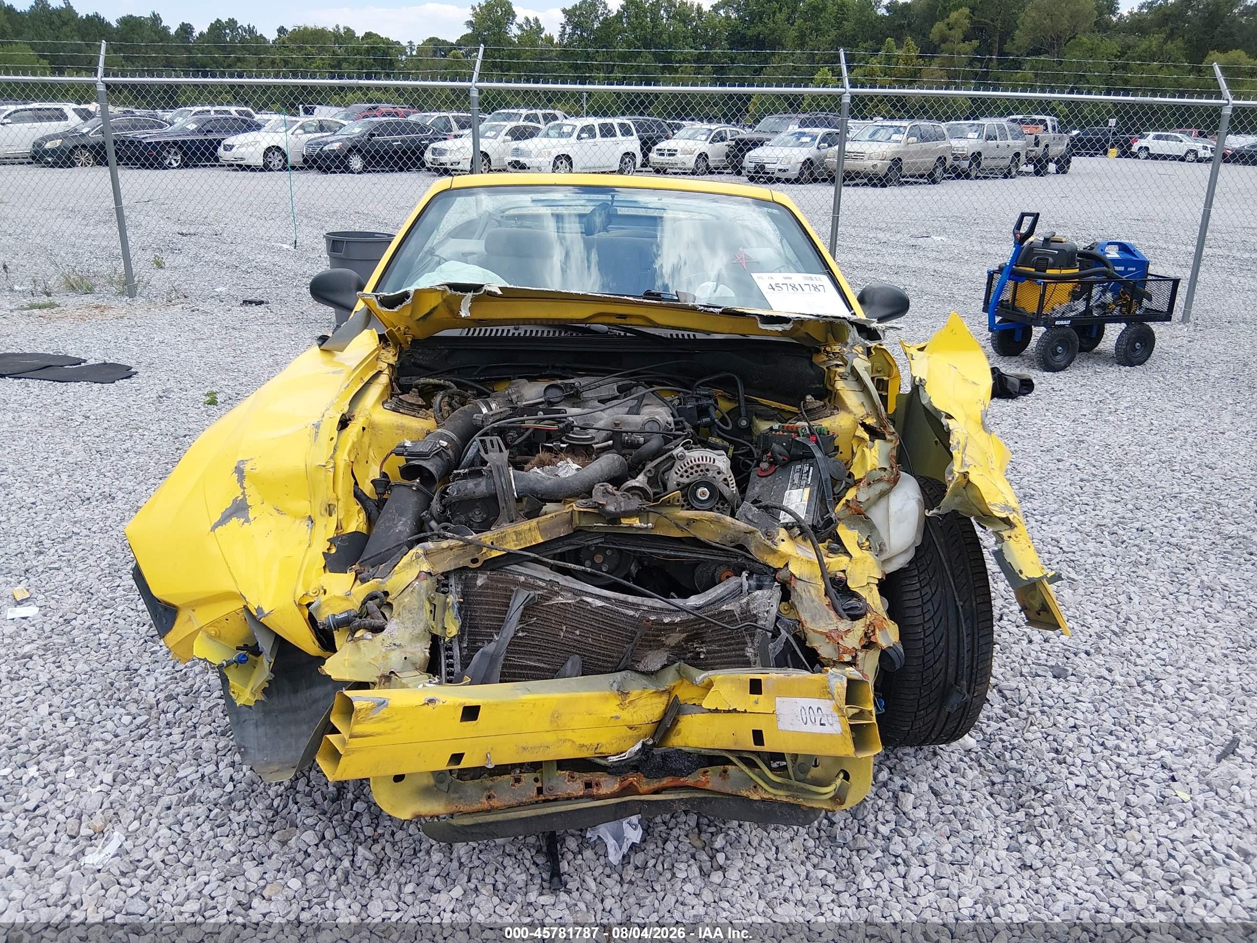 1999 Ford Mustang   Yellow vin: 1FAFP4449XF149241