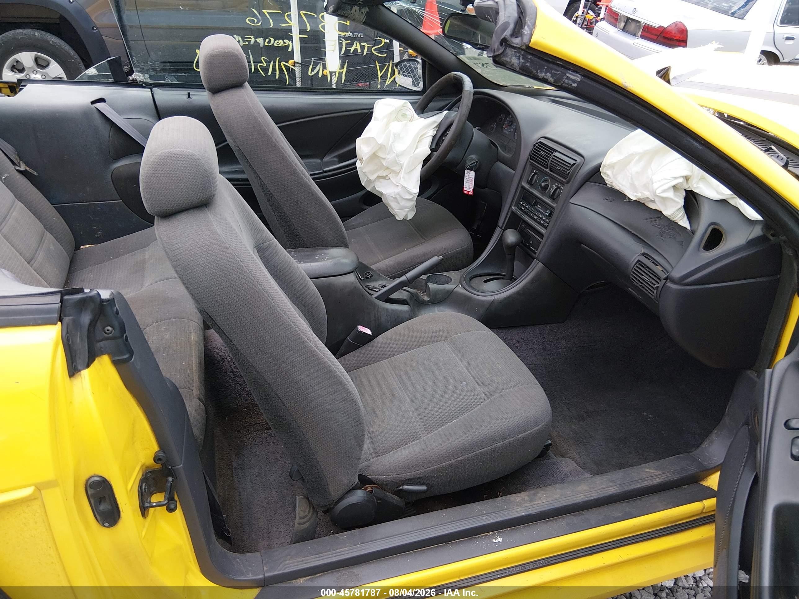 1999 Ford Mustang   Yellow vin: 1FAFP4449XF149241