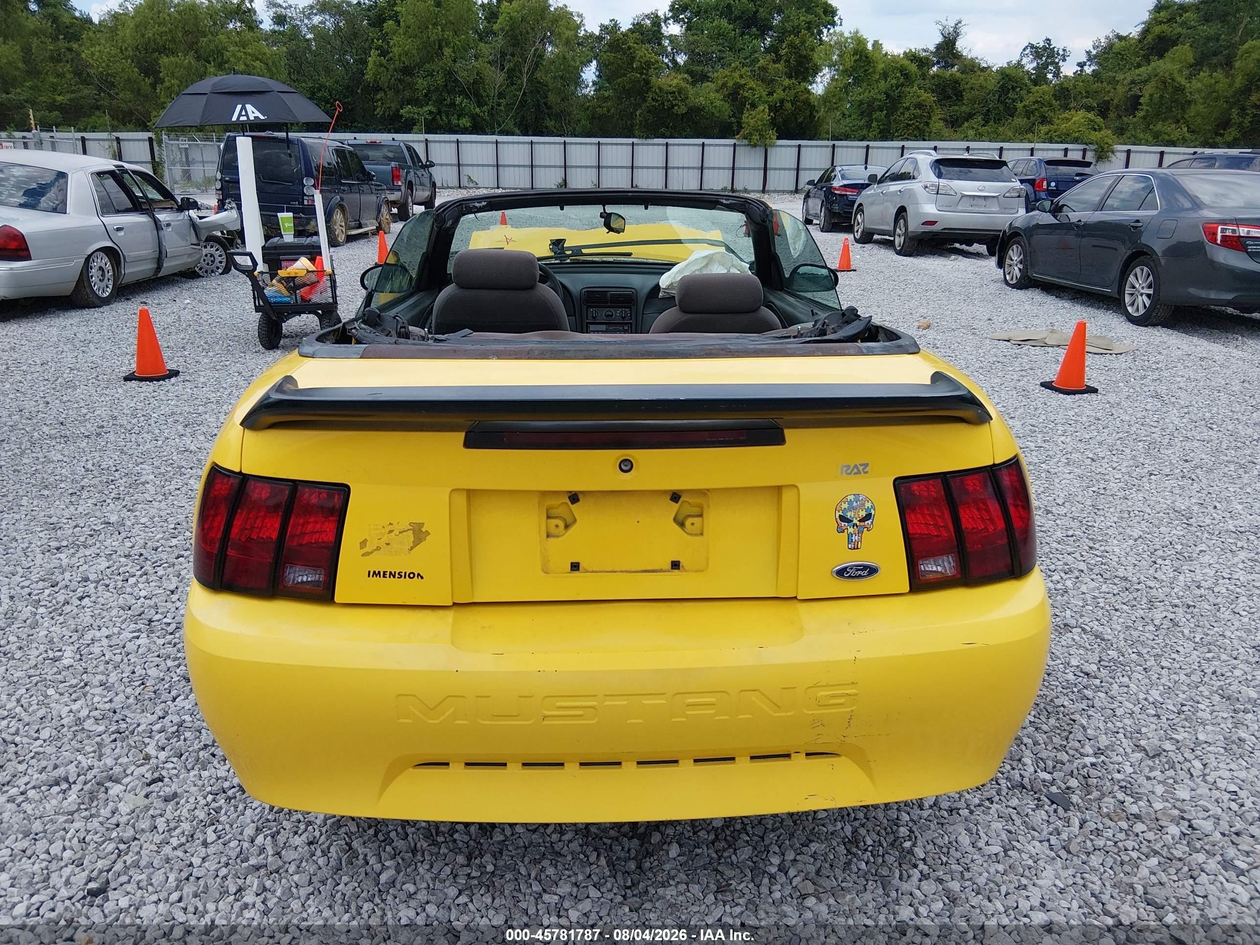 1999 Ford Mustang   Yellow vin: 1FAFP4449XF149241