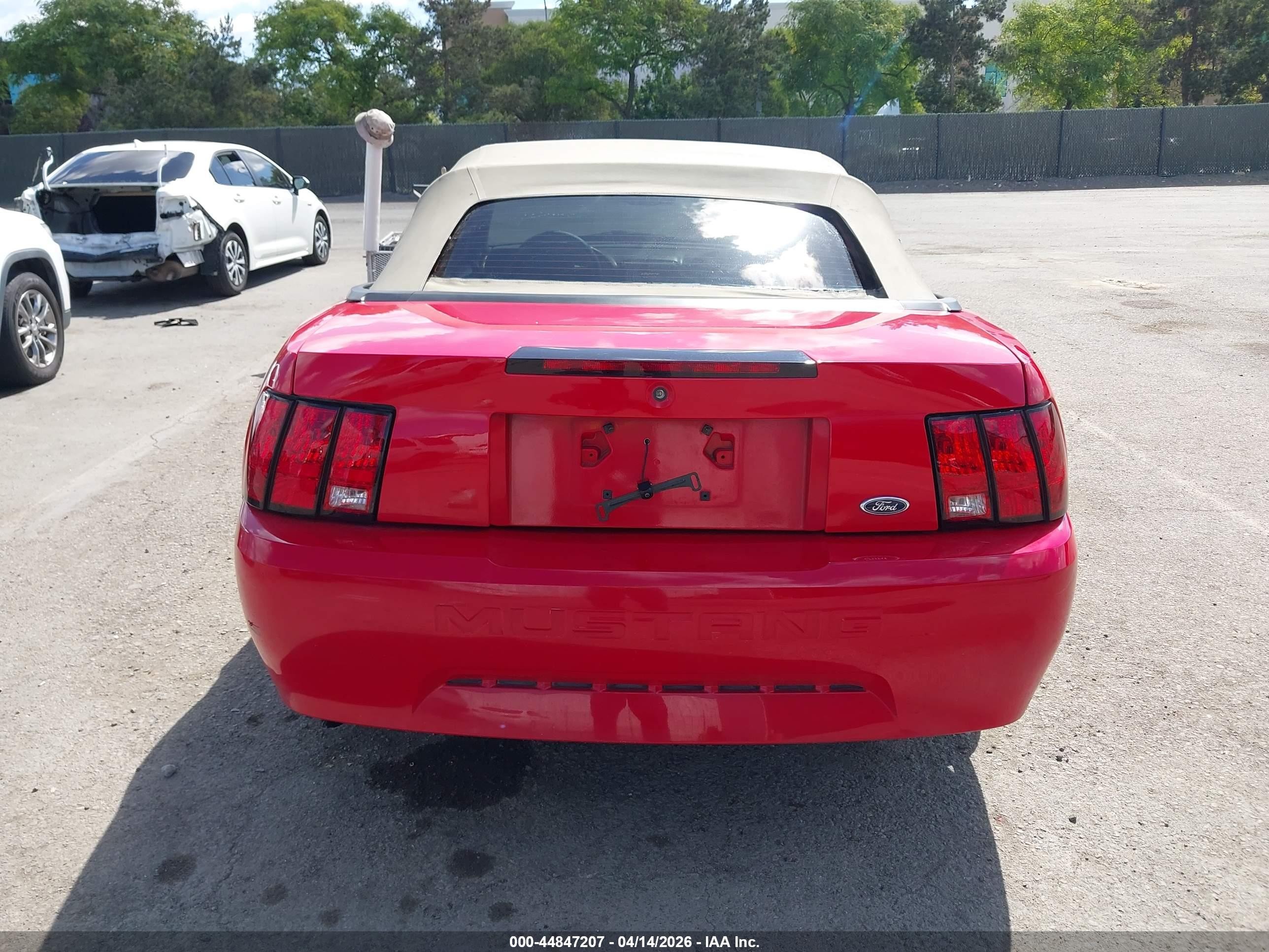 1999 Ford Mustang Красный vin: 1FAFP4449XF217117