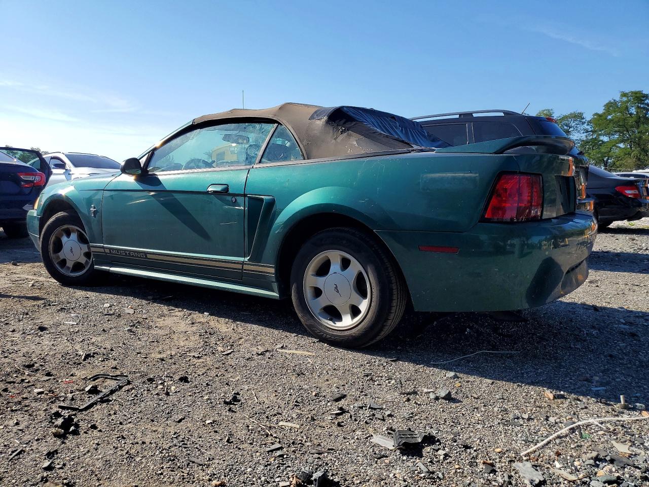 2000 Ford Mustang Green vin: 1FAFP4449YF308860