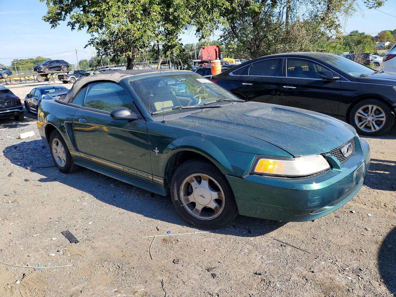2000 Ford Mustang Green vin: 1FAFP4449YF308860