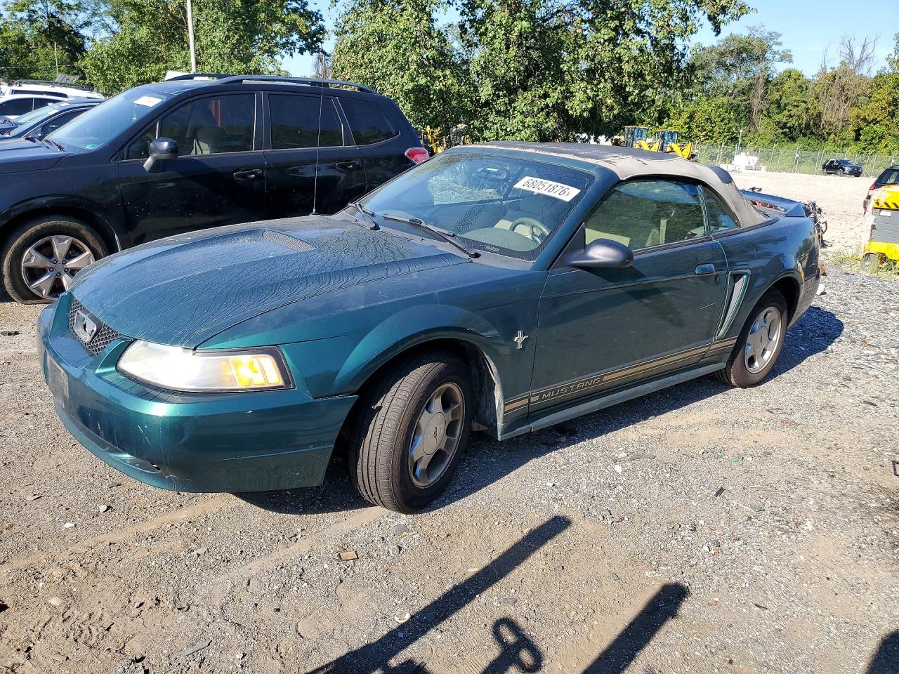 2000 Ford Mustang Green vin: 1FAFP4449YF308860