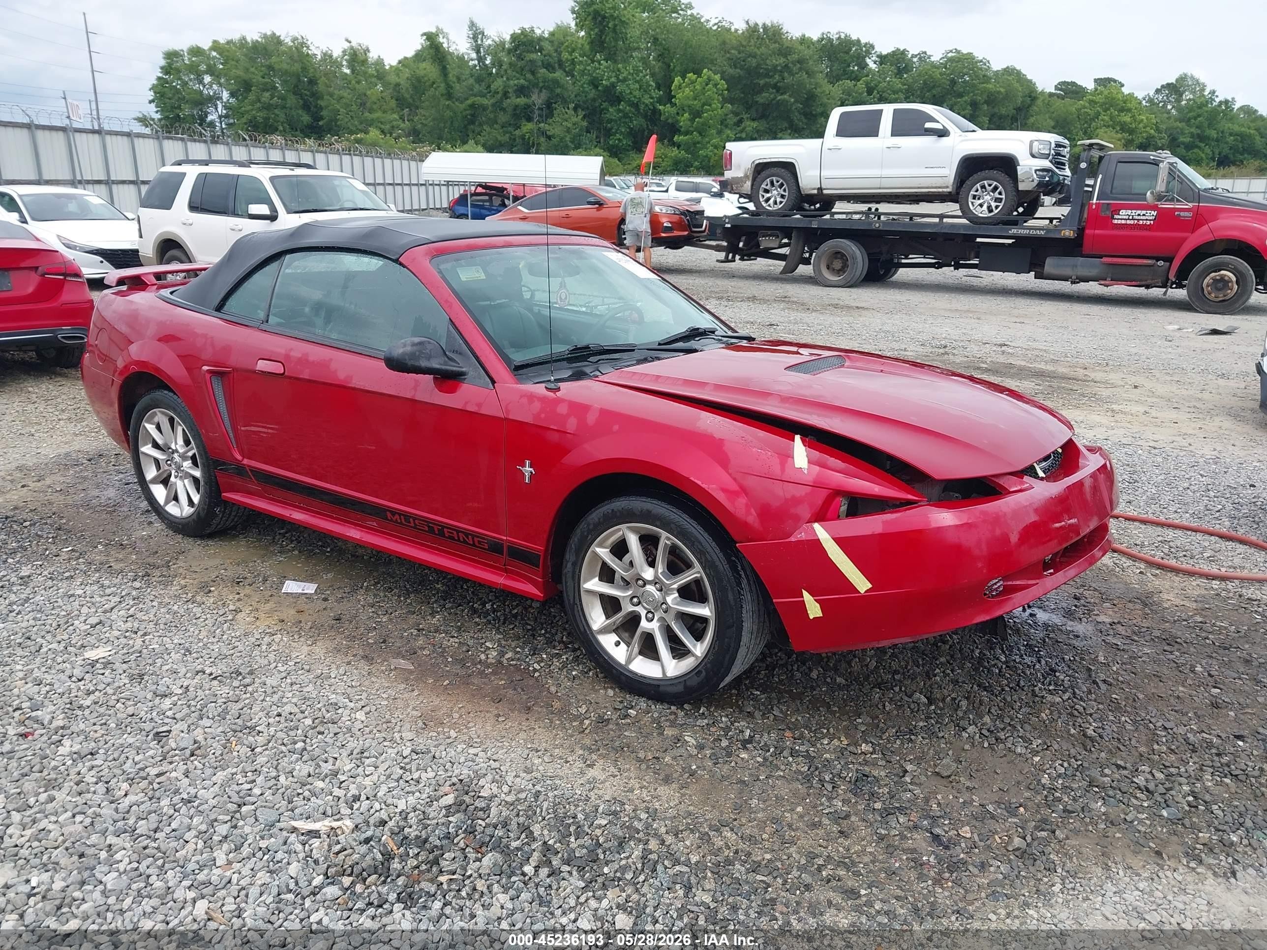 2002 Ford Mustang Maroon vin: 1FAFP444X2F178272