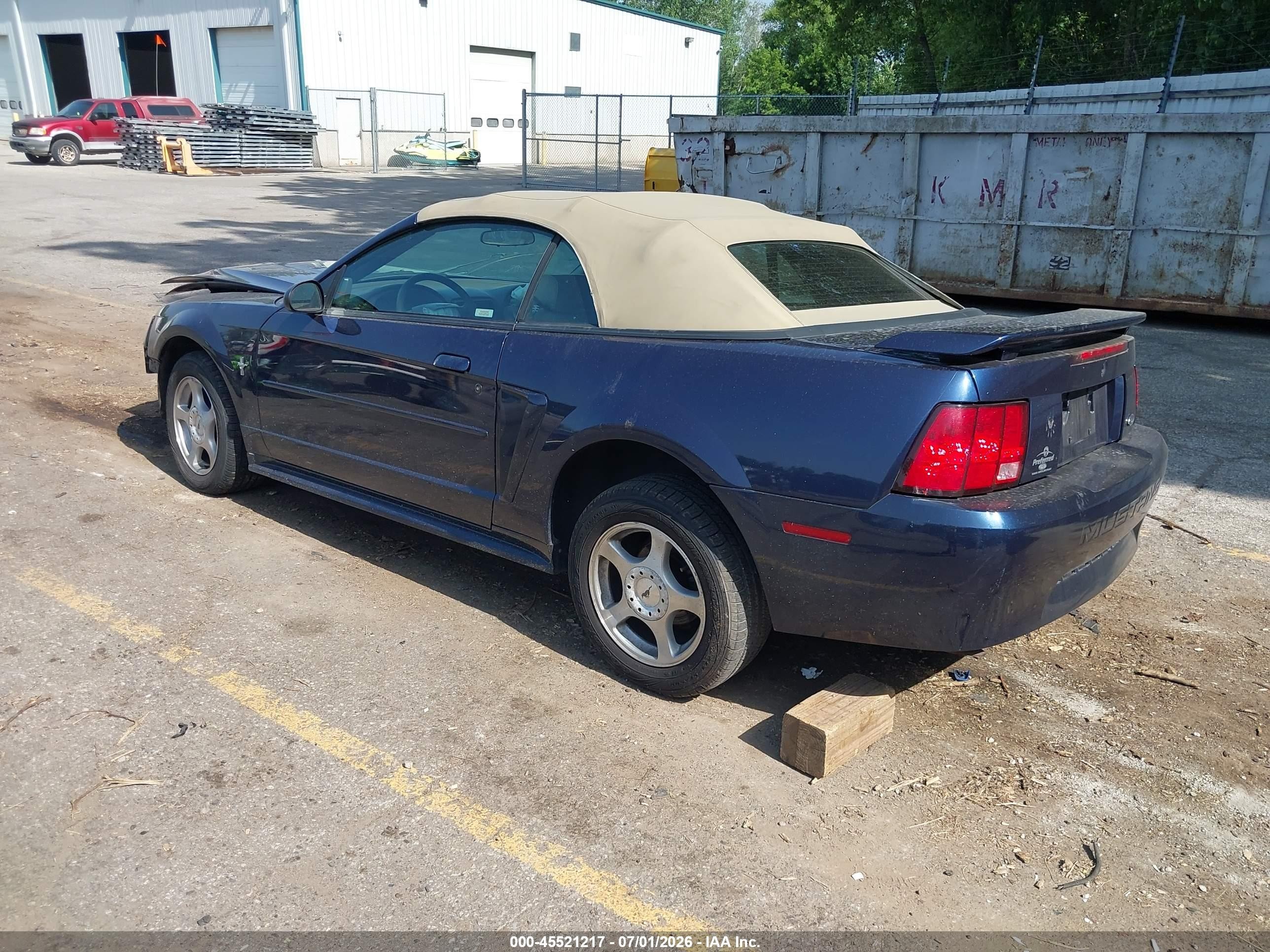 2003 Ford Mustang Navy vin: 1FAFP444X3F400858
