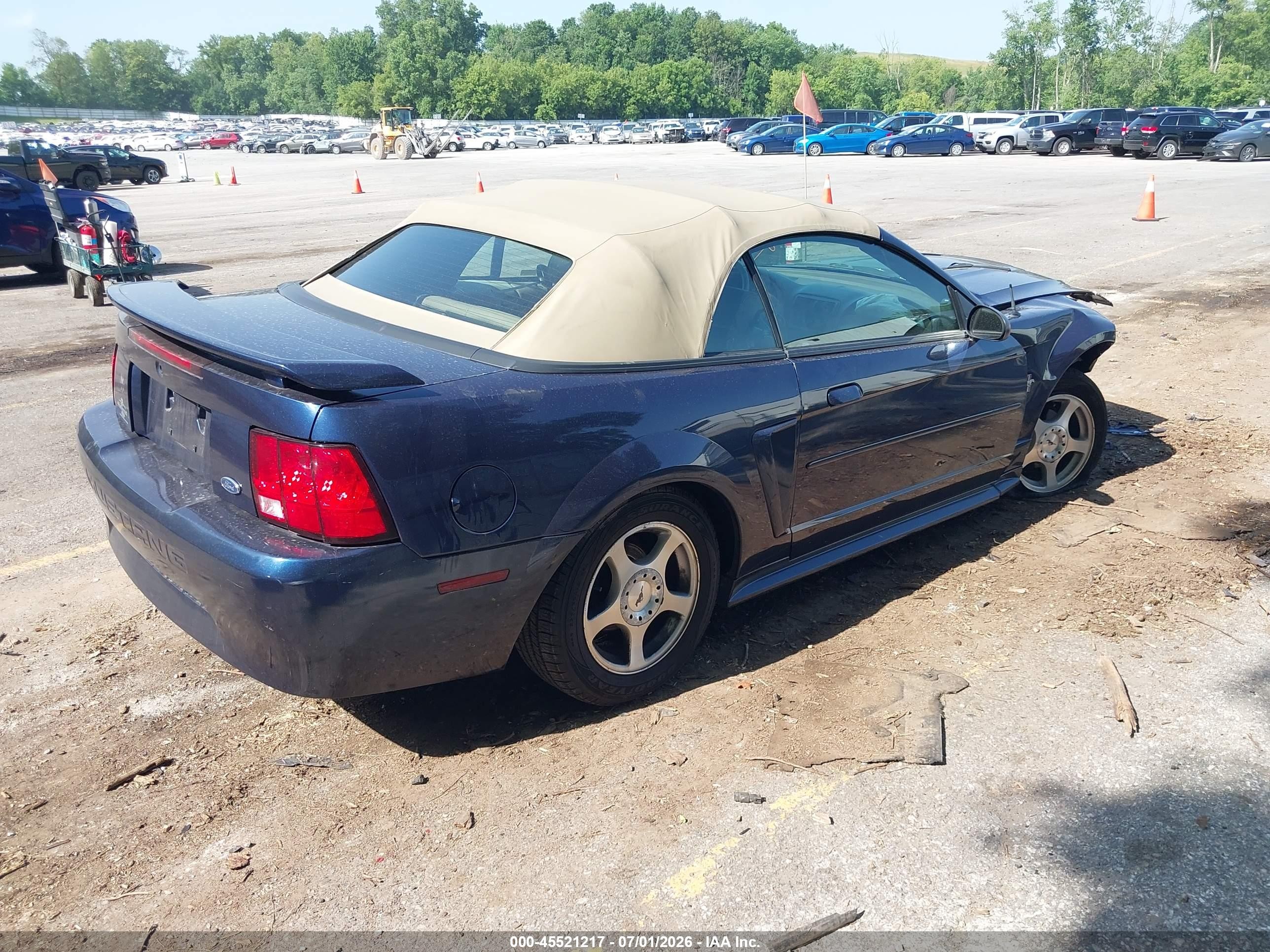 2003 Ford Mustang Navy vin: 1FAFP444X3F400858