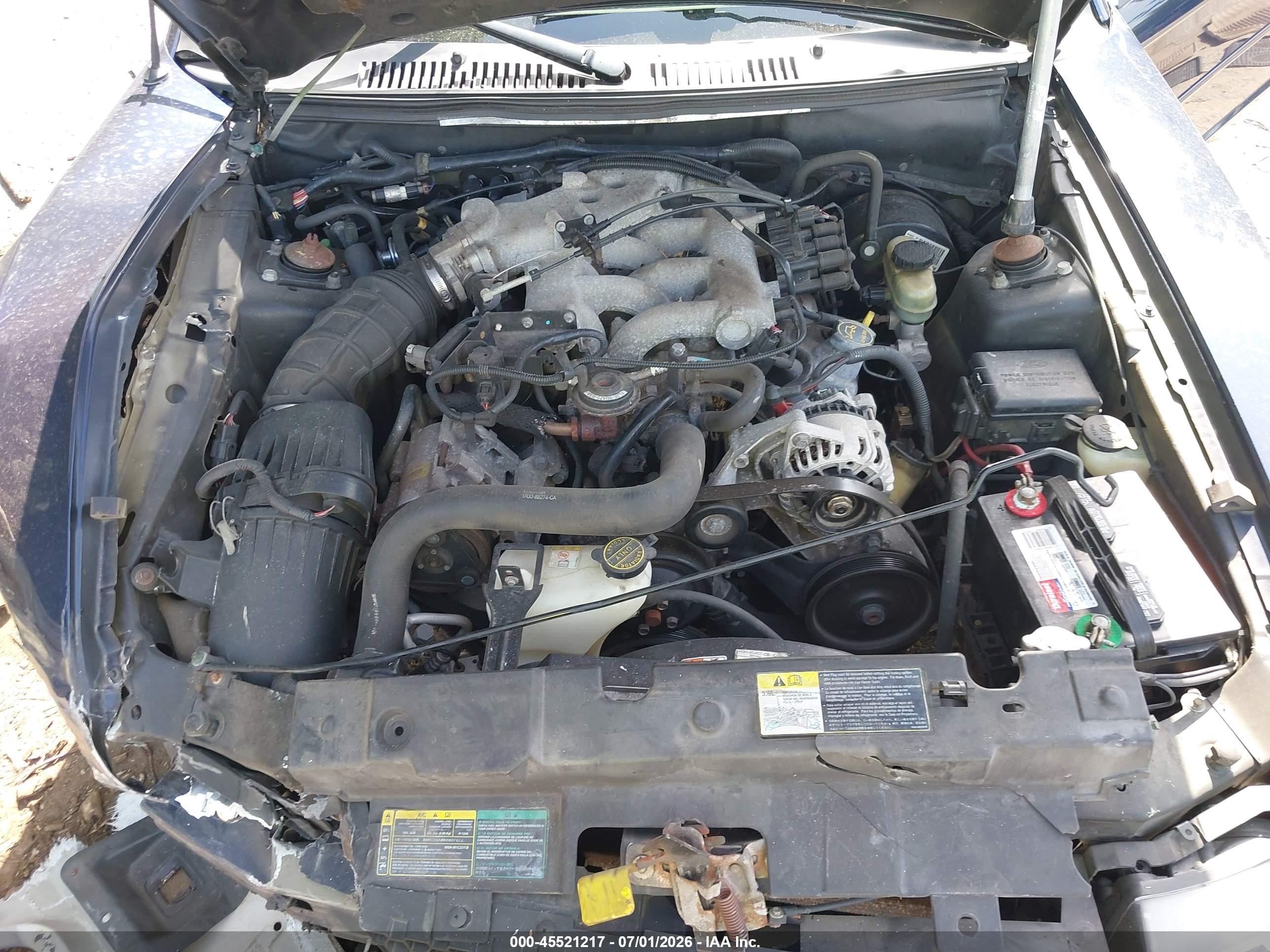 2003 Ford Mustang Navy vin: 1FAFP444X3F400858