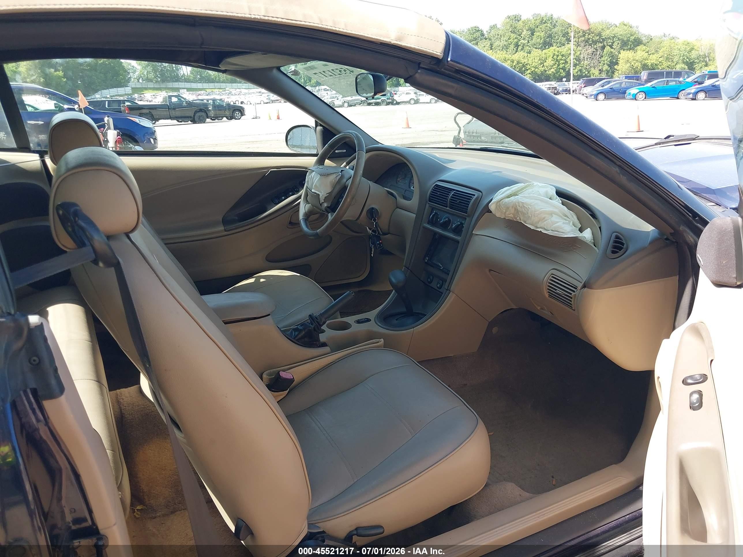 2003 Ford Mustang Navy vin: 1FAFP444X3F400858