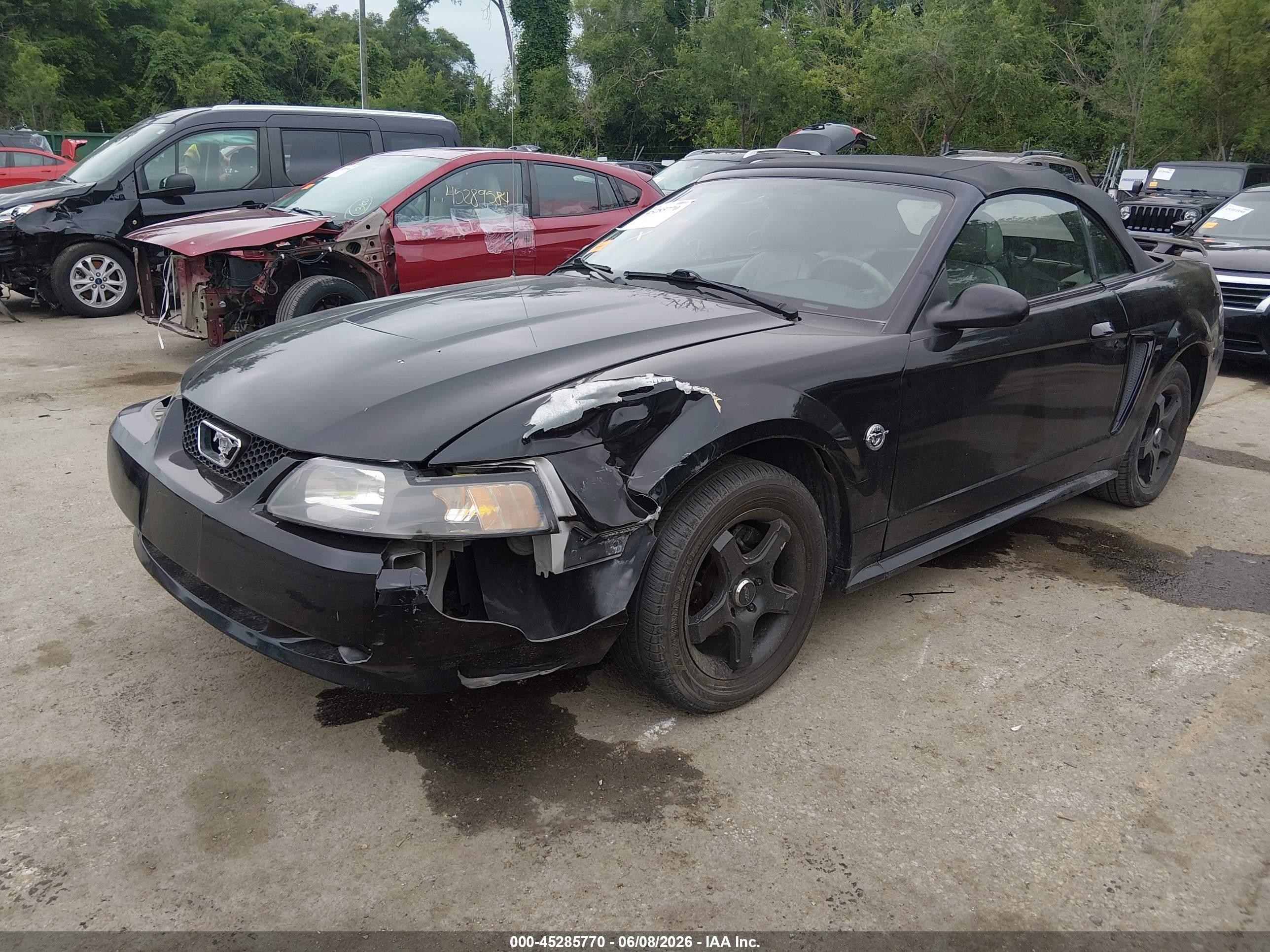 2004 Ford Mustang   Black vin: 1FAFP444X4F117572