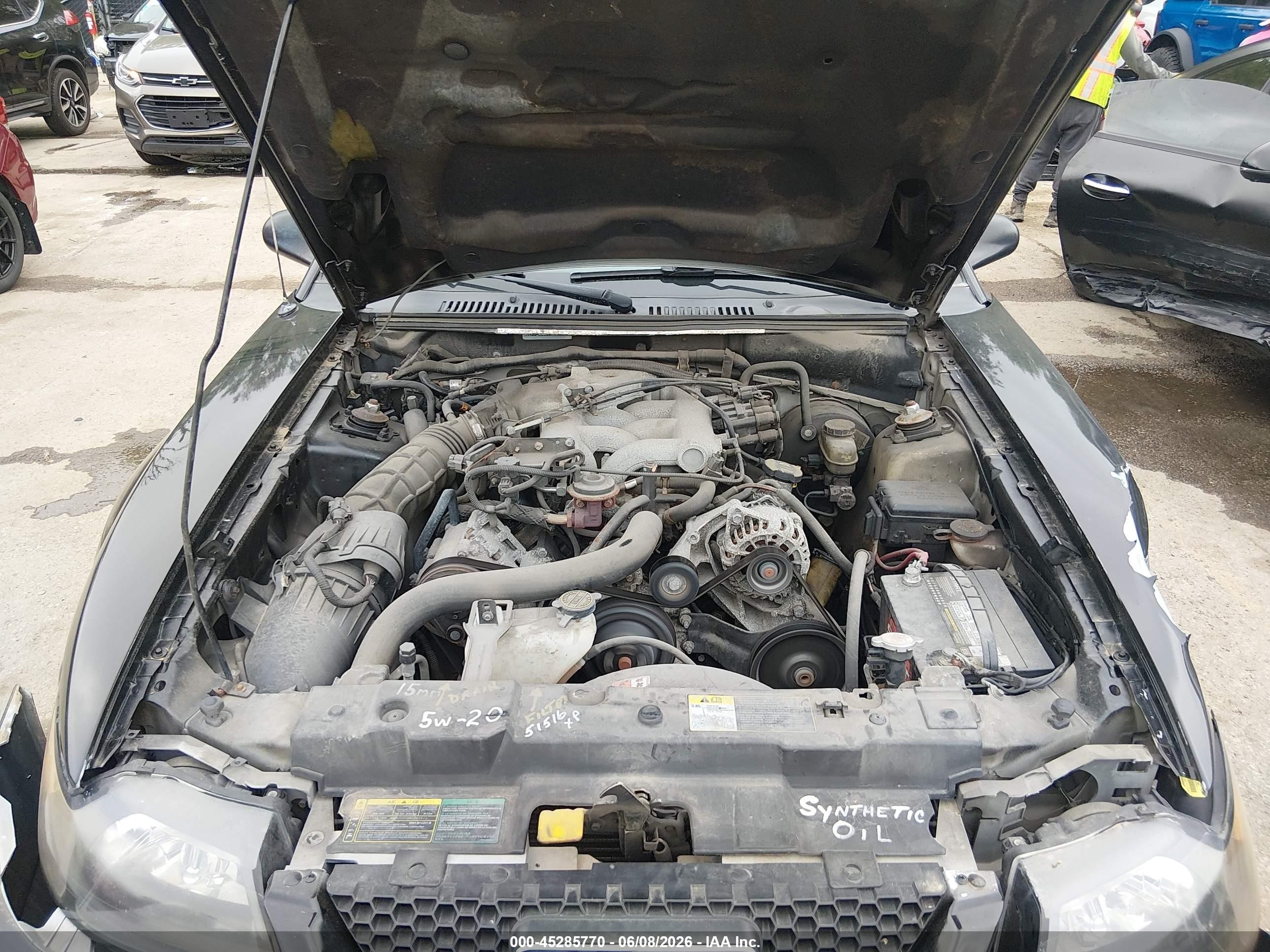 2004 Ford Mustang   Black vin: 1FAFP444X4F117572