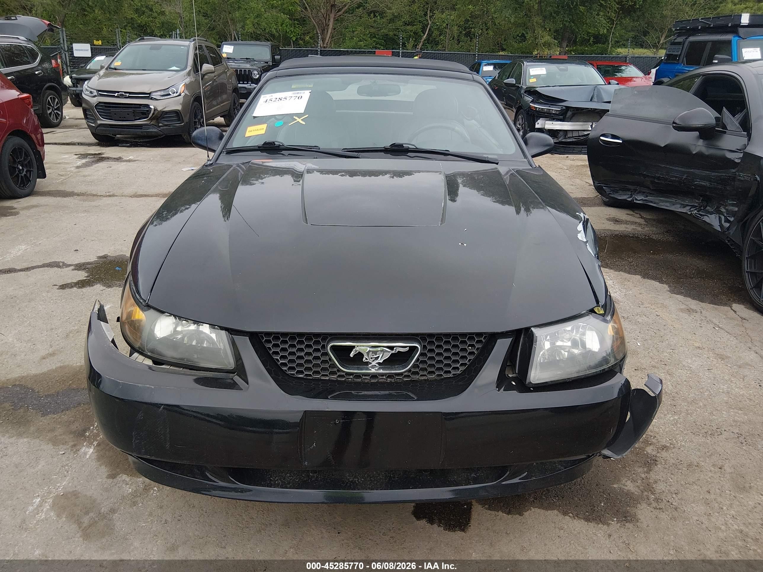 2004 Ford Mustang   Black vin: 1FAFP444X4F117572