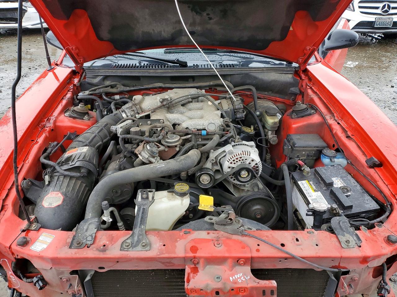 2000 Ford Mustang Red vin: 1FAFP444XYF122194