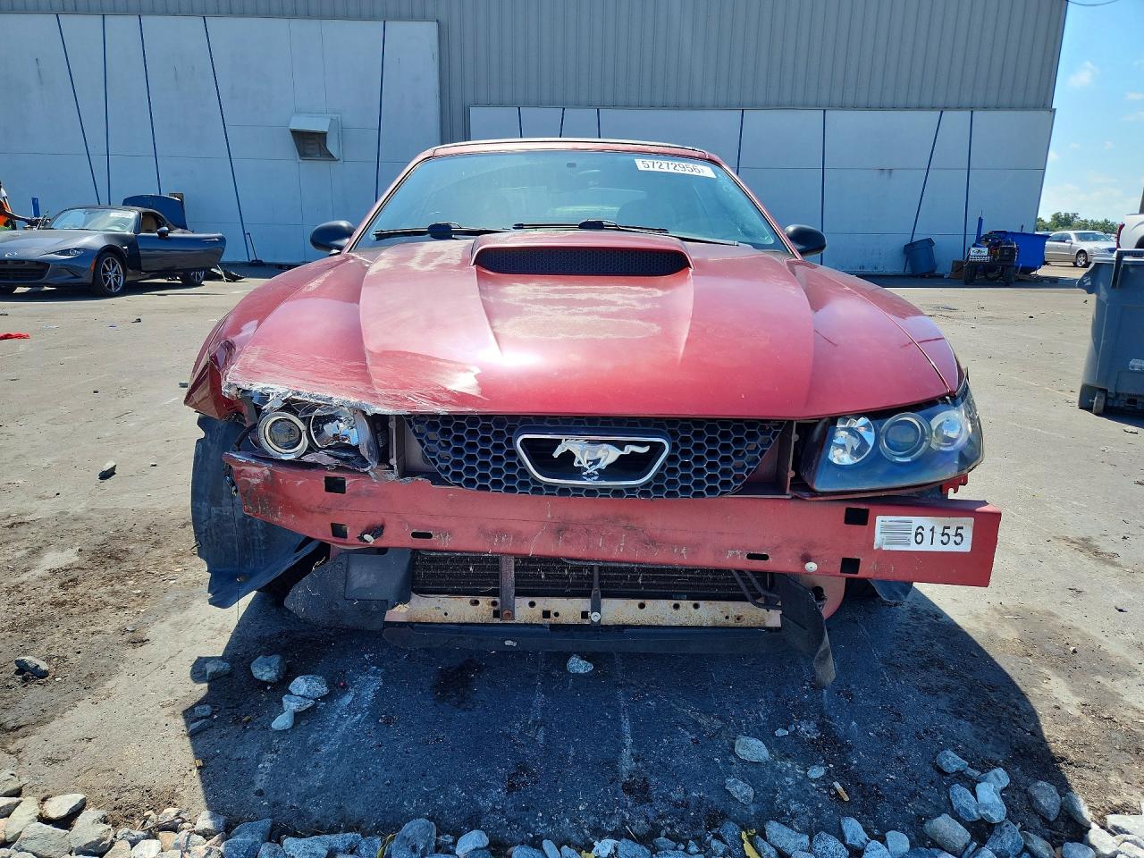2004 Ford Mustang Burgundy vin: 1FAFP44654F186655