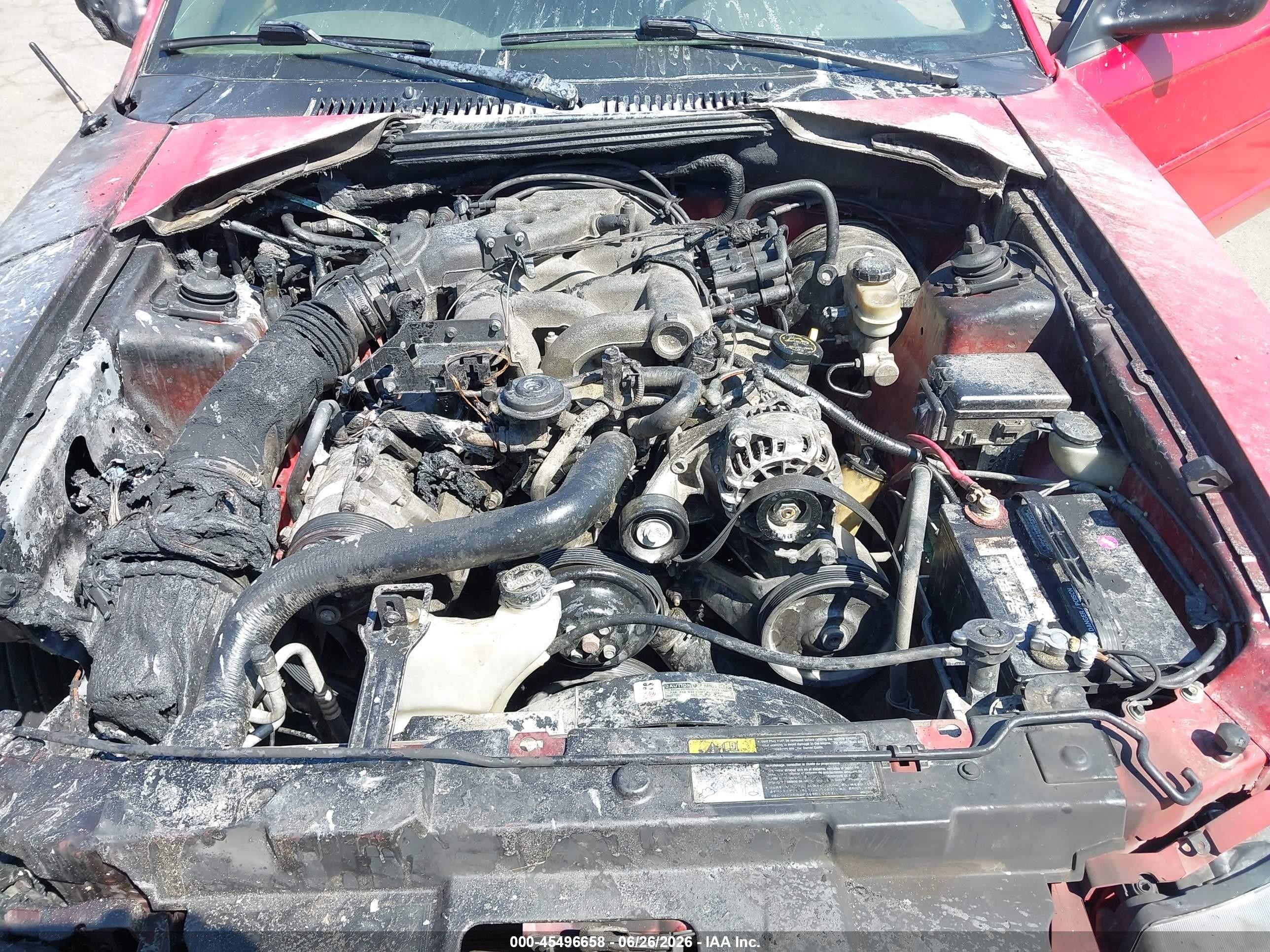 2004 Ford Mustang   Red vin: 1FAFP44654F206998