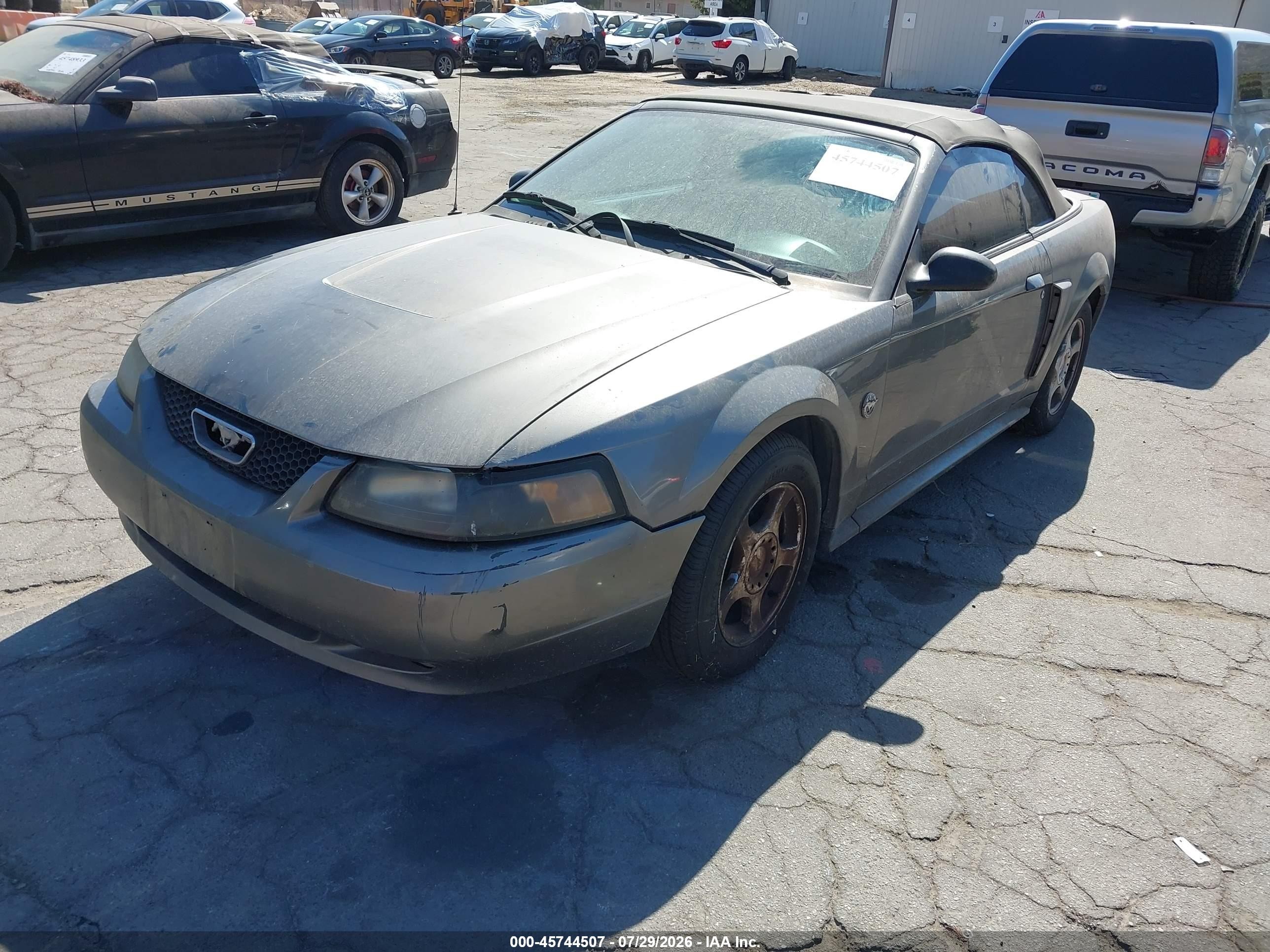 2004 Ford Mustang   Gray vin: 1FAFP44654F225499