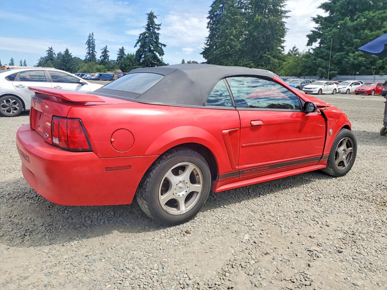 2004 Ford Mustang Red vin: 1FAFP44654F230556