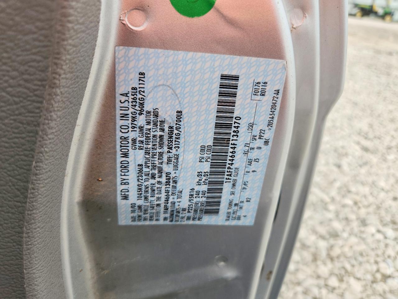 2004 Ford Mustang Silver vin: 1FAFP44664F138470