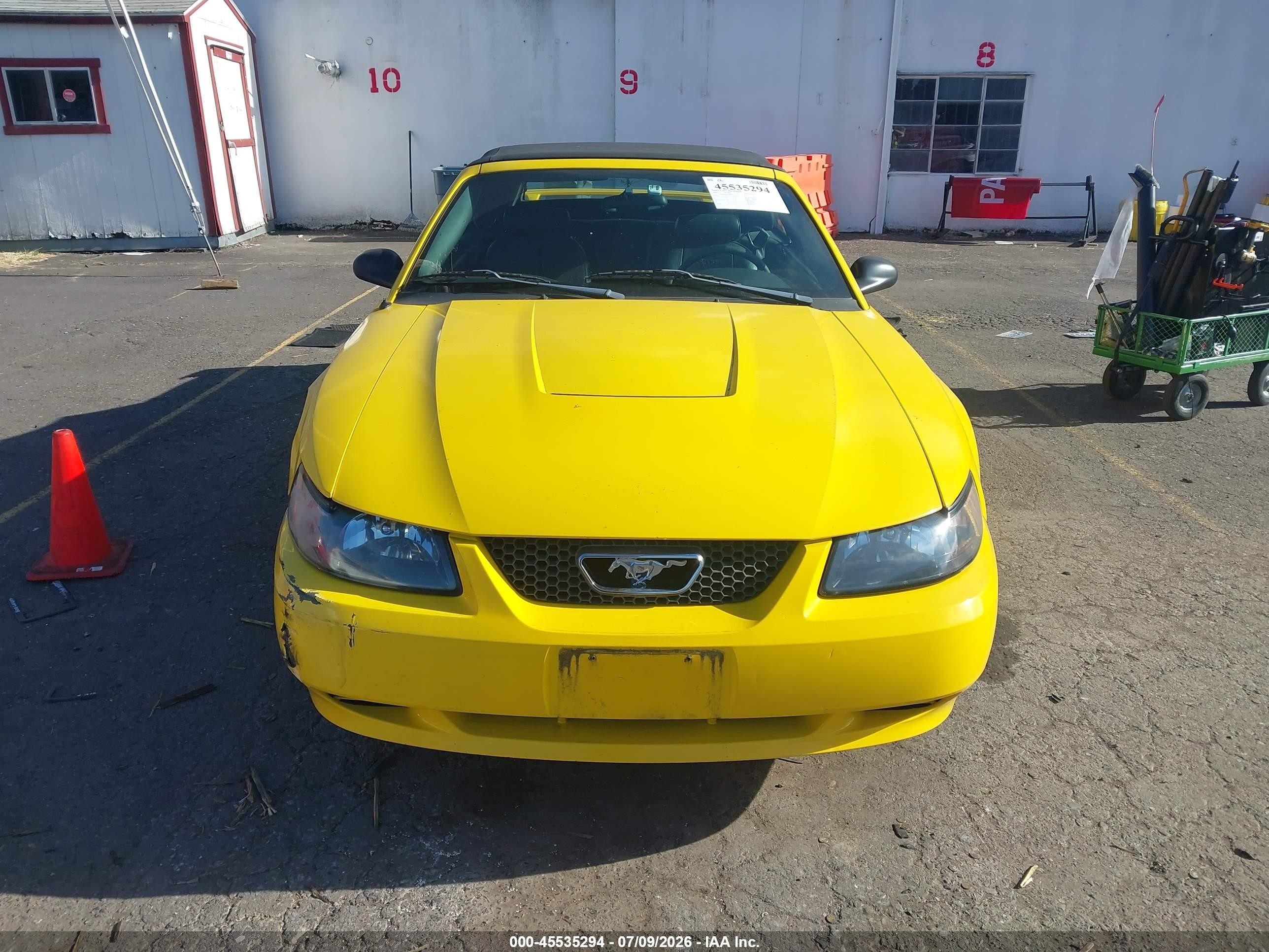 2004 Ford Mustang   Yellow vin: 1FAFP44664F188897
