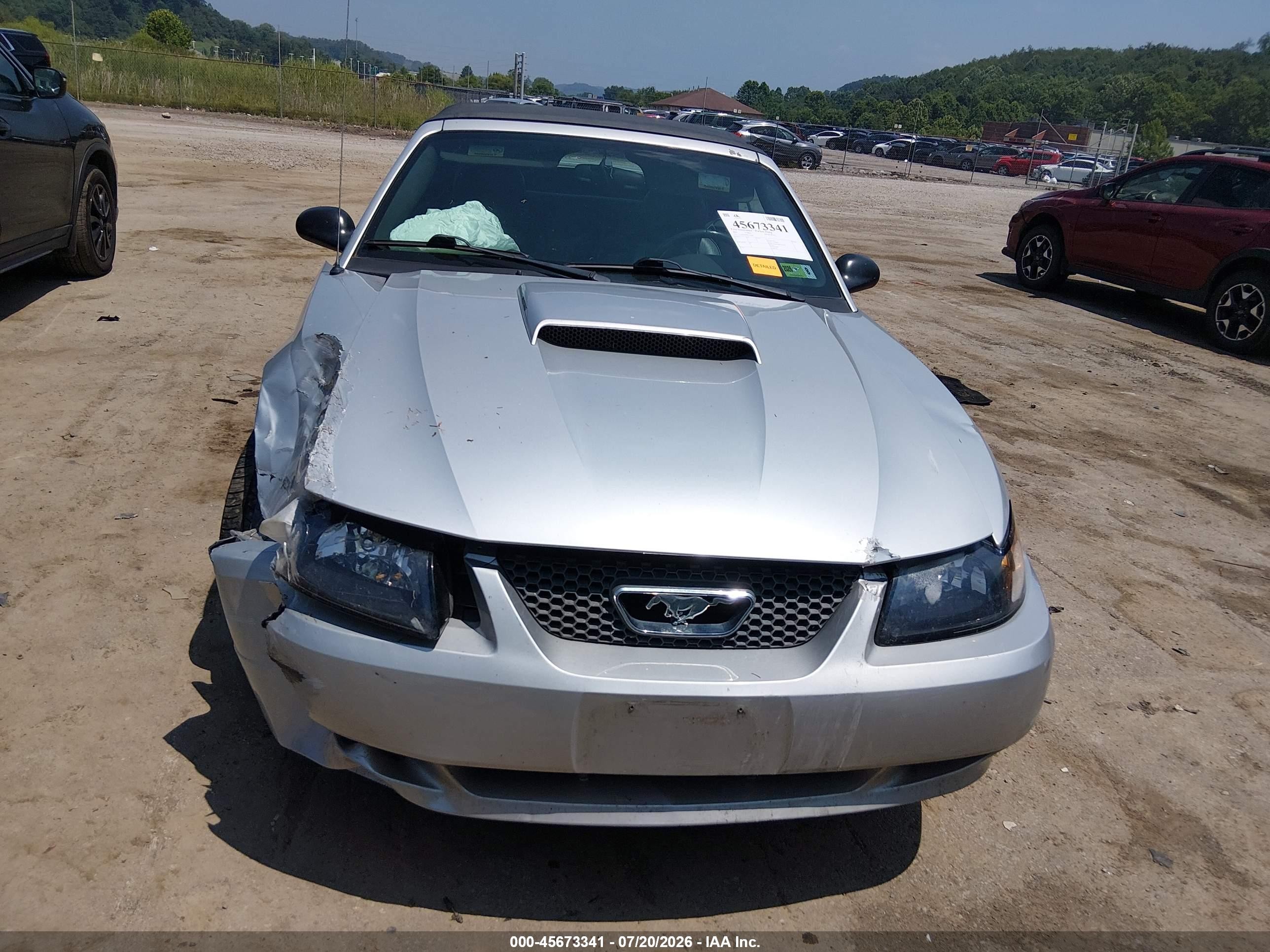2004 Ford Mustang   Серебряный vin: 1FAFP44674F171848