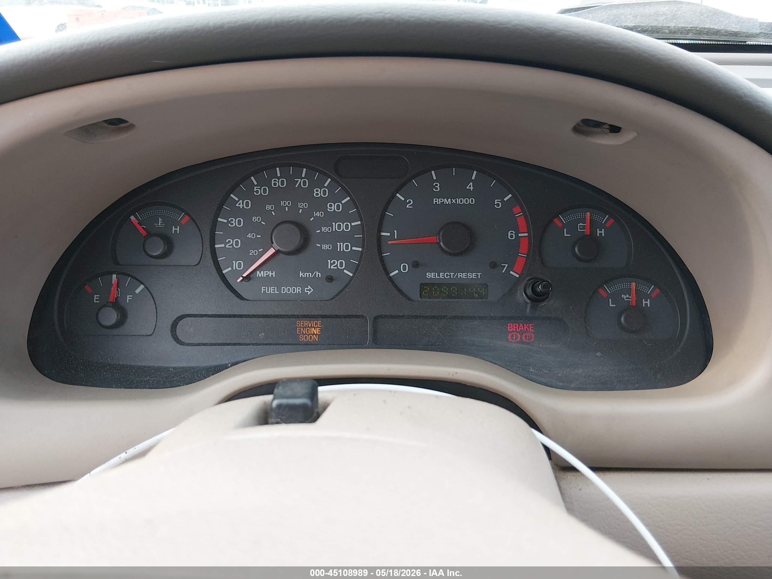 2004 Ford Mustang   Blue vin: 1FAFP44674F188097