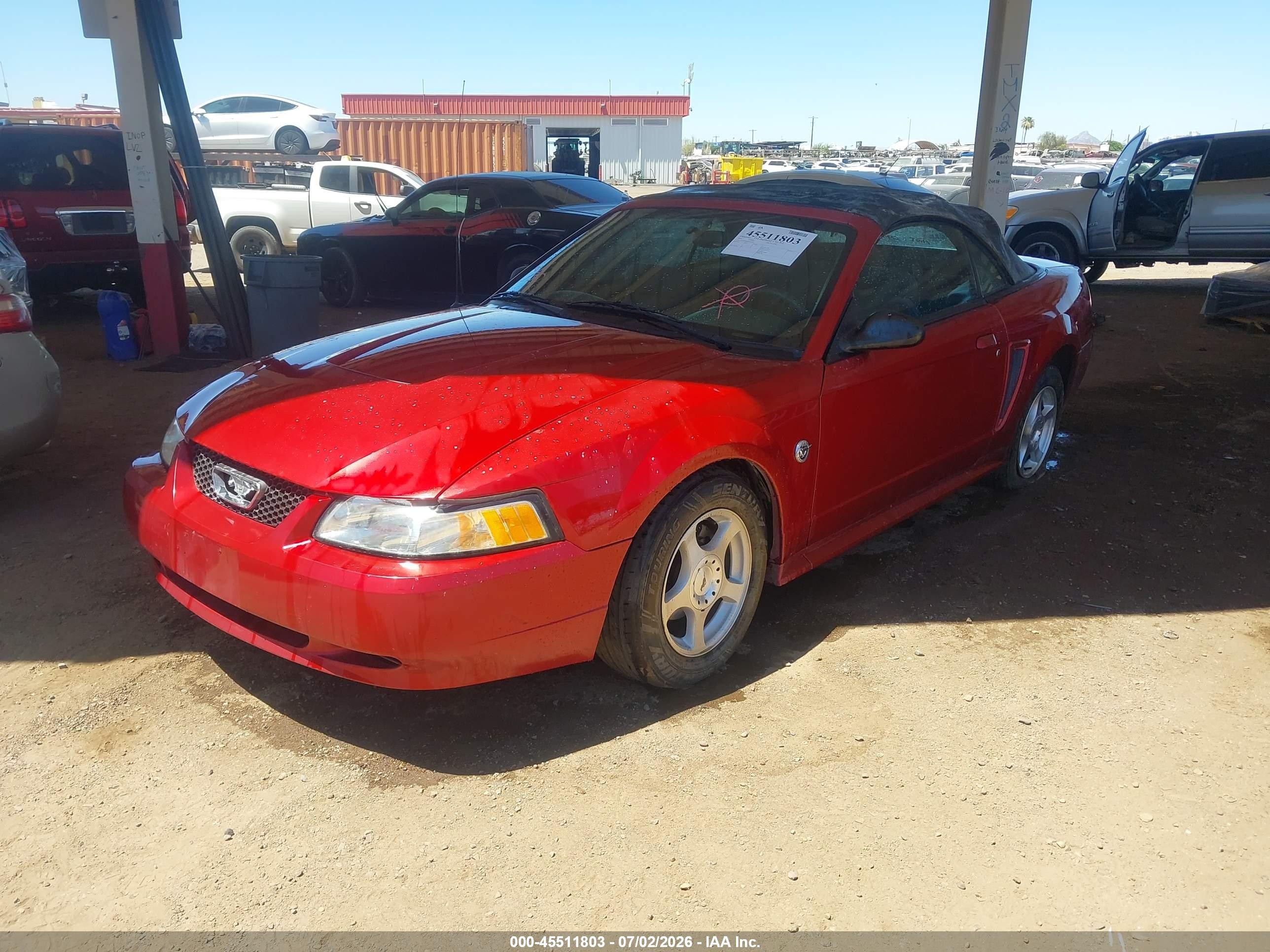 2004 Ford Mustang   Maroon vin: 1FAFP44684F176380