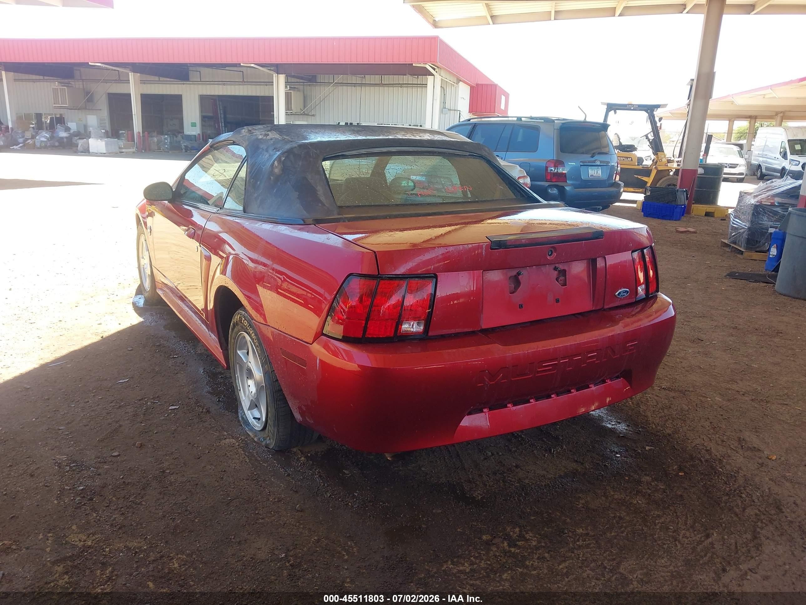 2004 Ford Mustang   Maroon vin: 1FAFP44684F176380