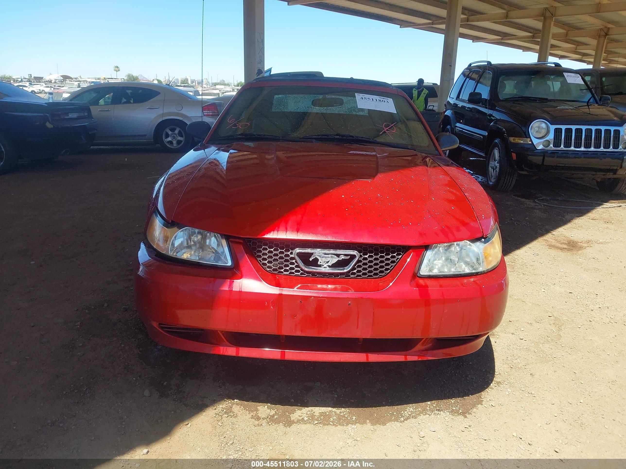 2004 Ford Mustang   Maroon vin: 1FAFP44684F176380