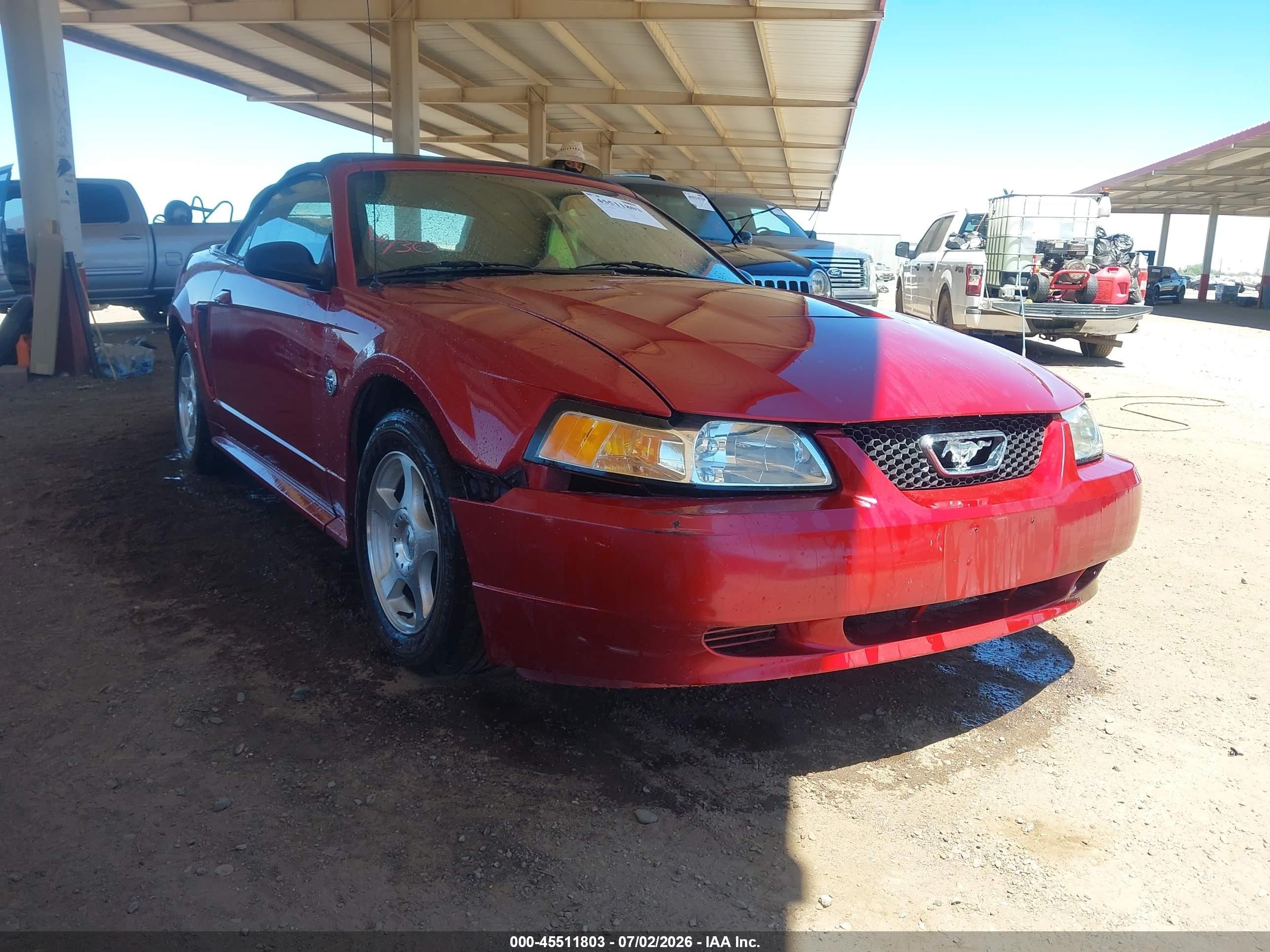 2004 Ford Mustang   Maroon vin: 1FAFP44684F176380
