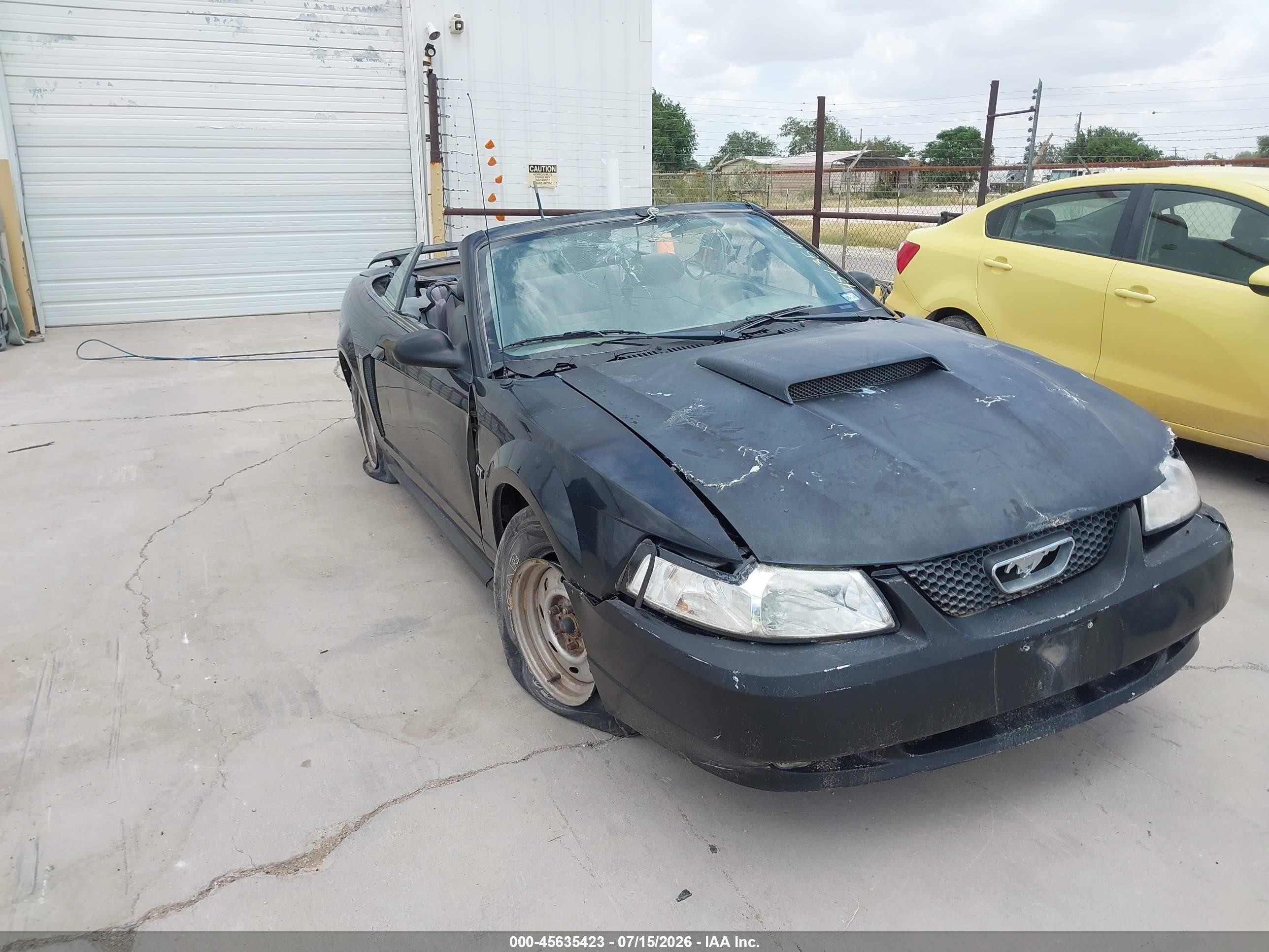 2002 Ford Mustang Gt Deluxe/gt Premium Black vin: 1FAFP45X02F230923