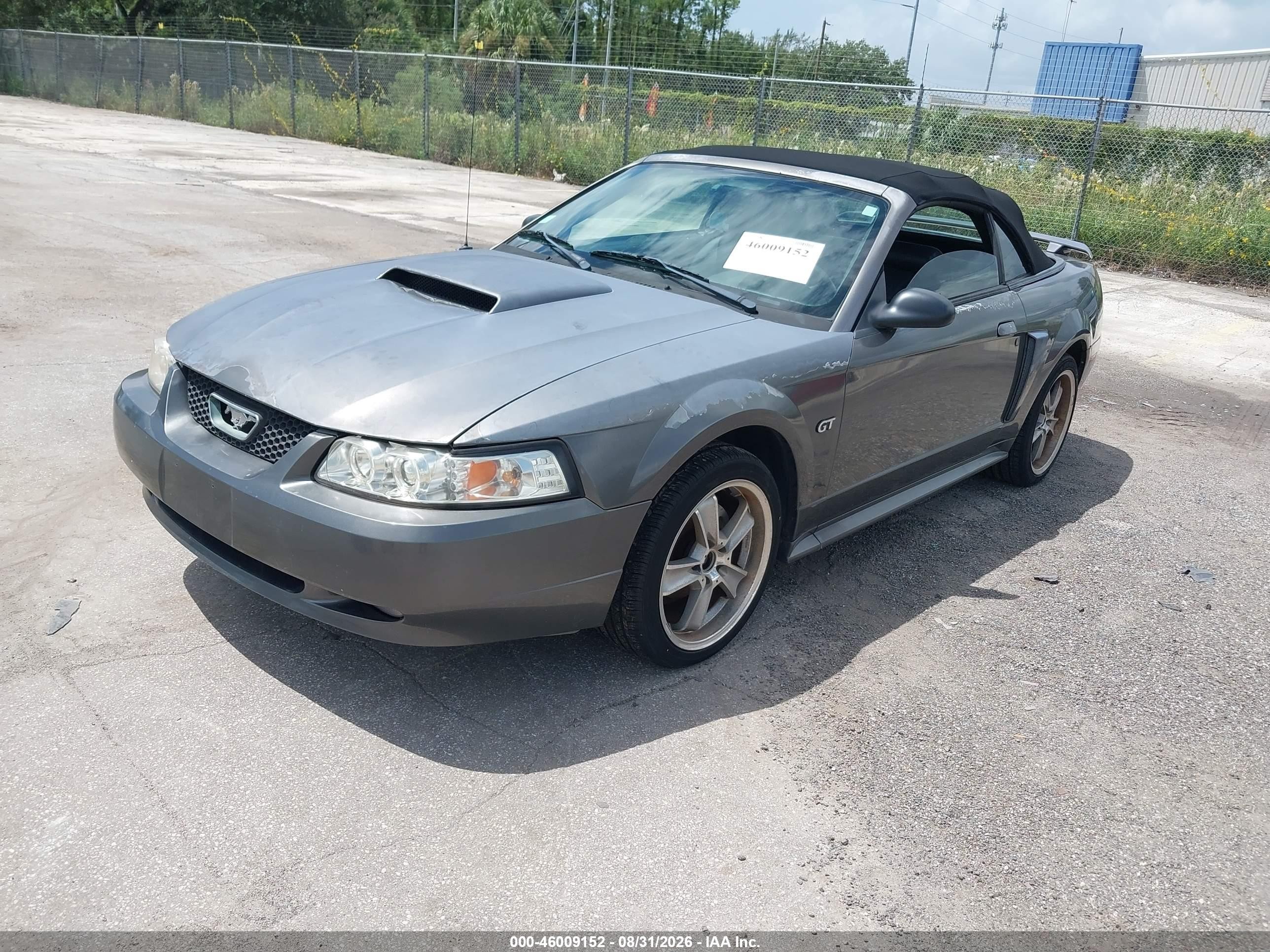 2003 Ford Mustang Gt Серый vin: 1FAFP45X03F306822