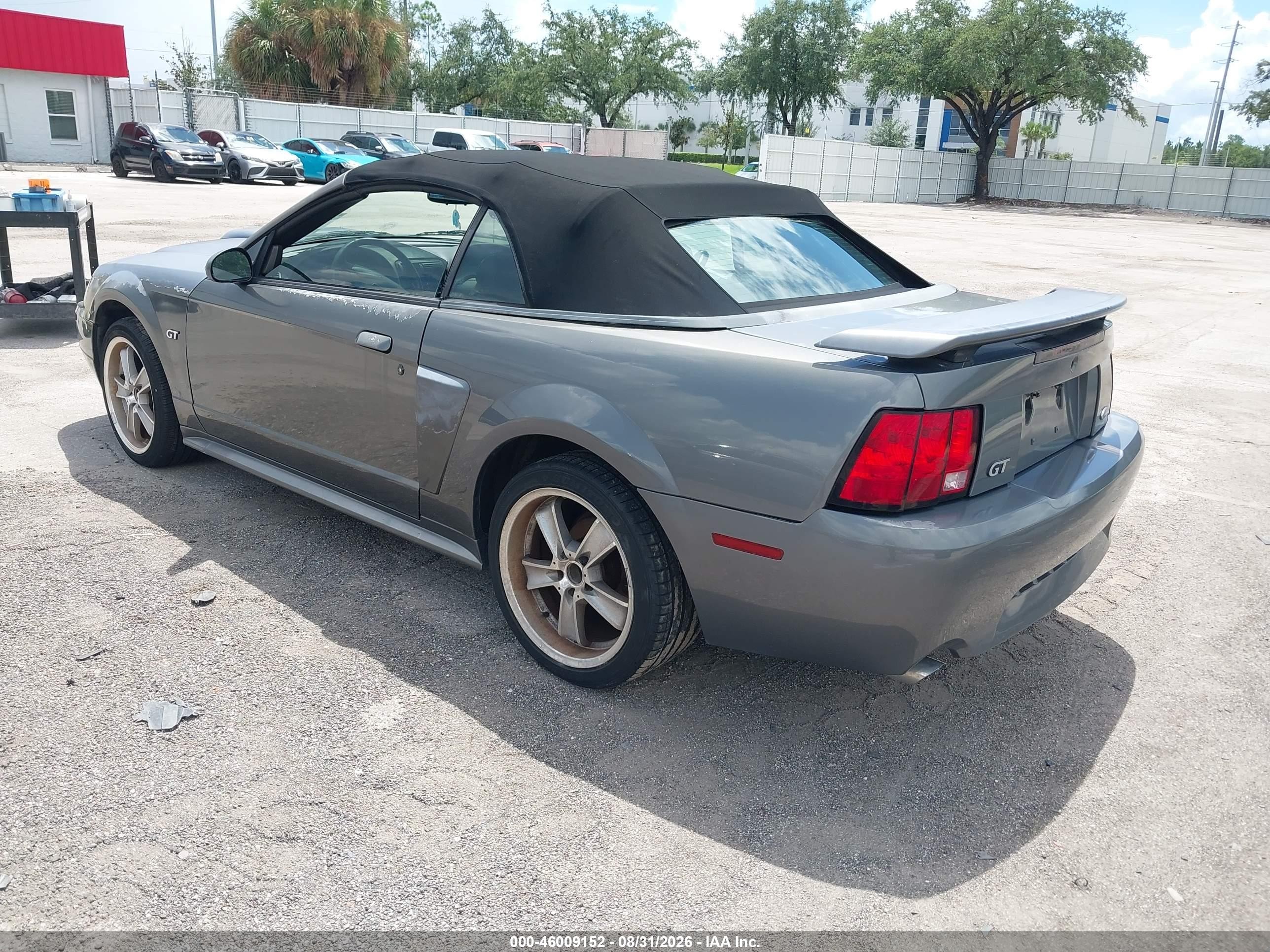 2003 Ford Mustang Gt Серый vin: 1FAFP45X03F306822