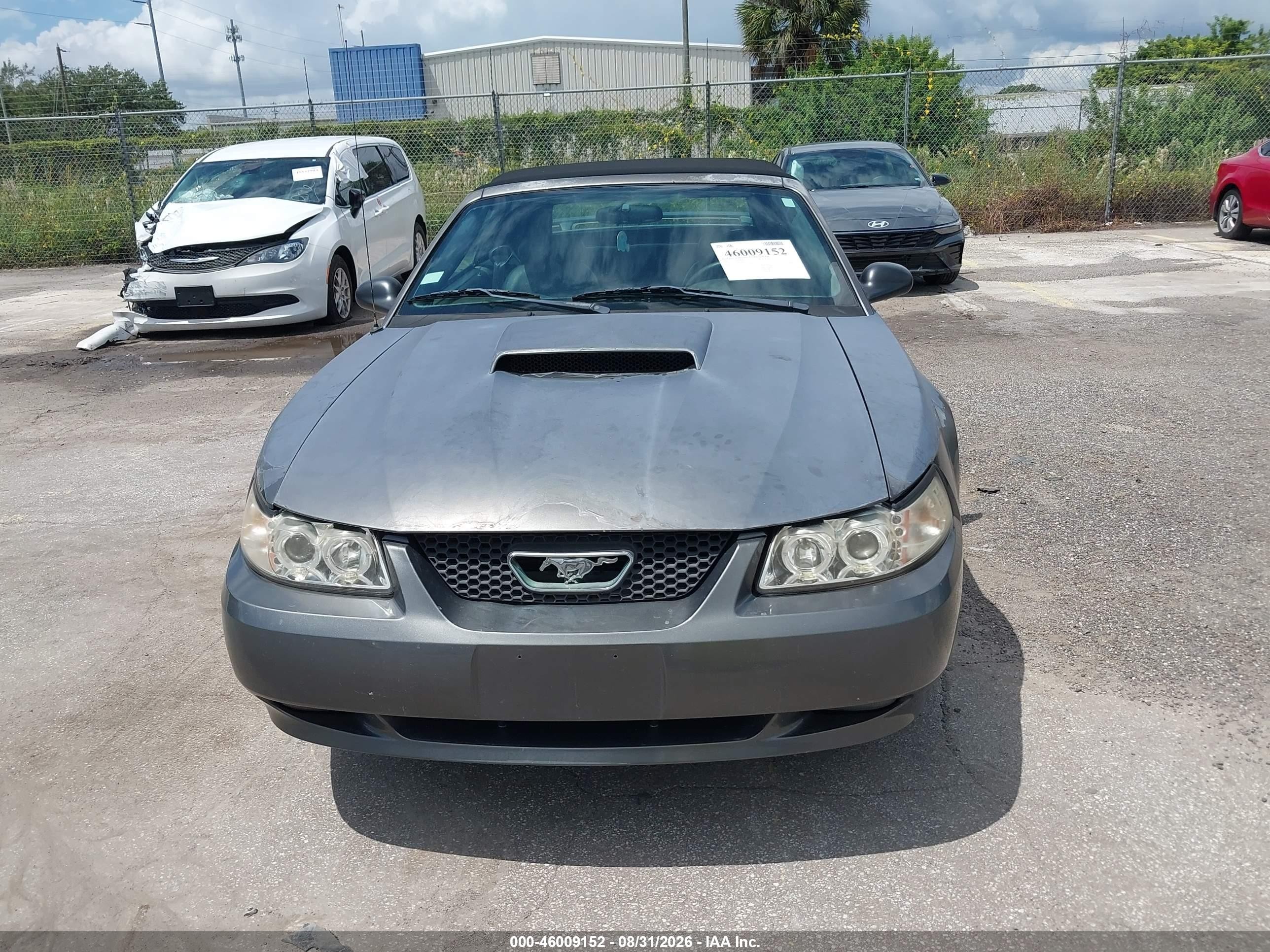 2003 Ford Mustang Gt Серый vin: 1FAFP45X03F306822
