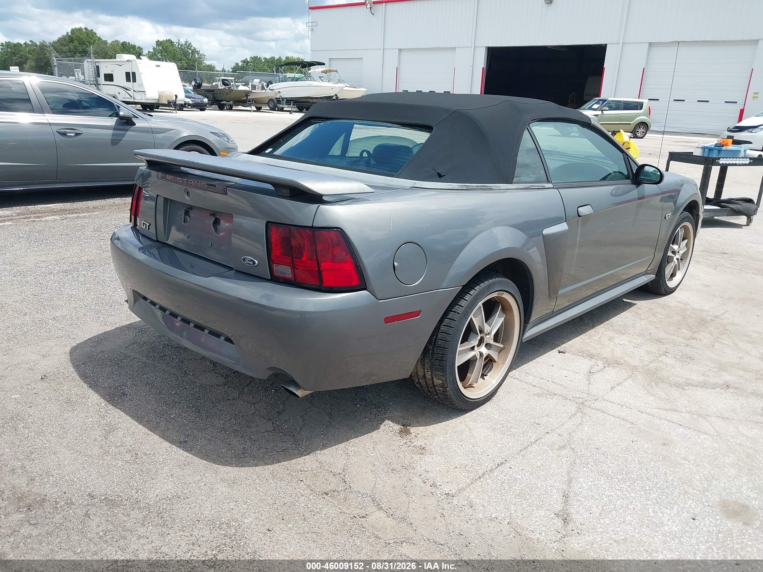 2003 Ford Mustang Gt Серый vin: 1FAFP45X03F306822