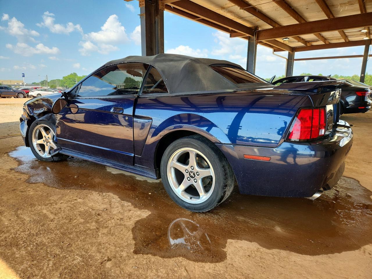 2003 Ford Mustang Gt Blue vin: 1FAFP45X03F368690