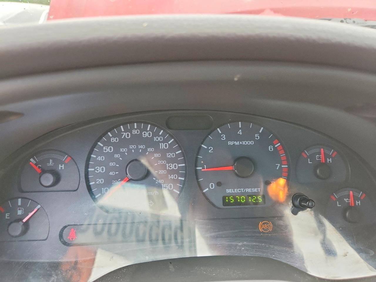 2003 Ford Mustang Gt Red vin: 1FAFP45X03F444702
