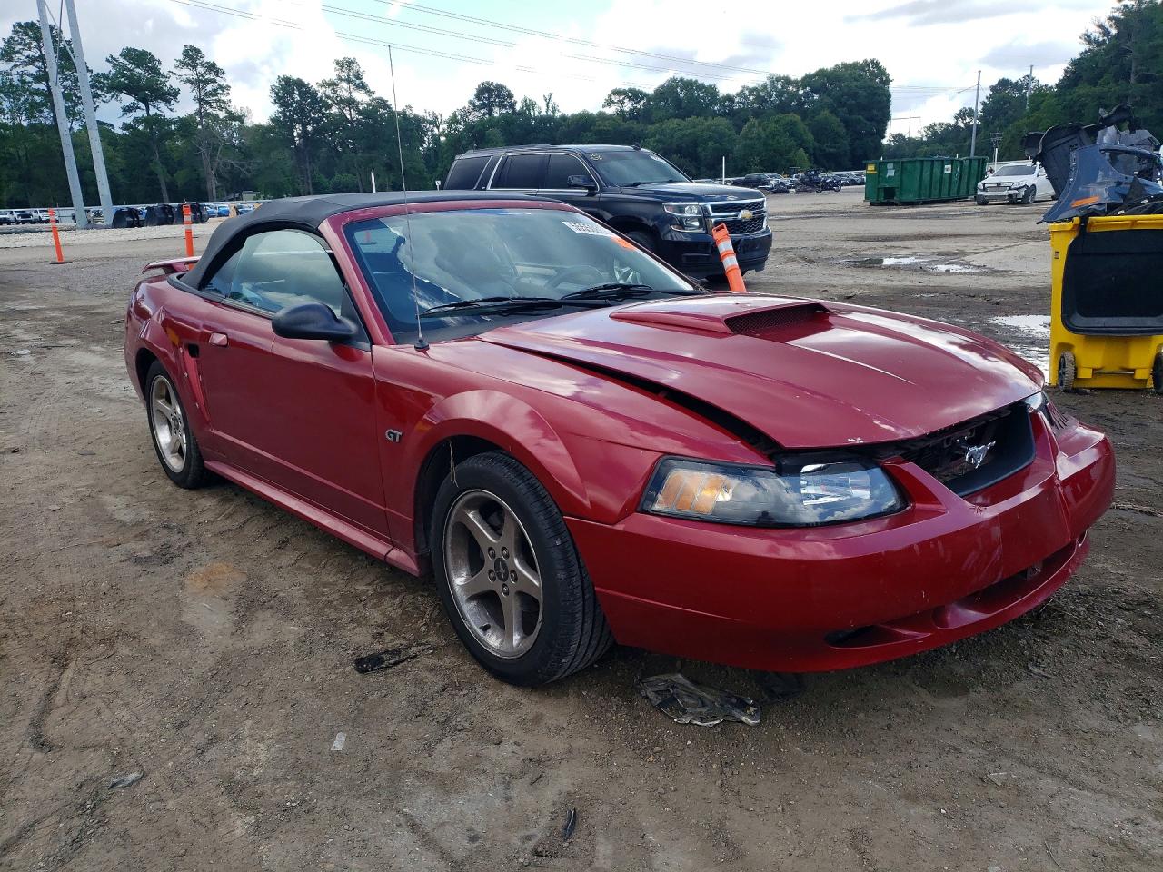2003 Ford Mustang Gt Red vin: 1FAFP45X03F444702