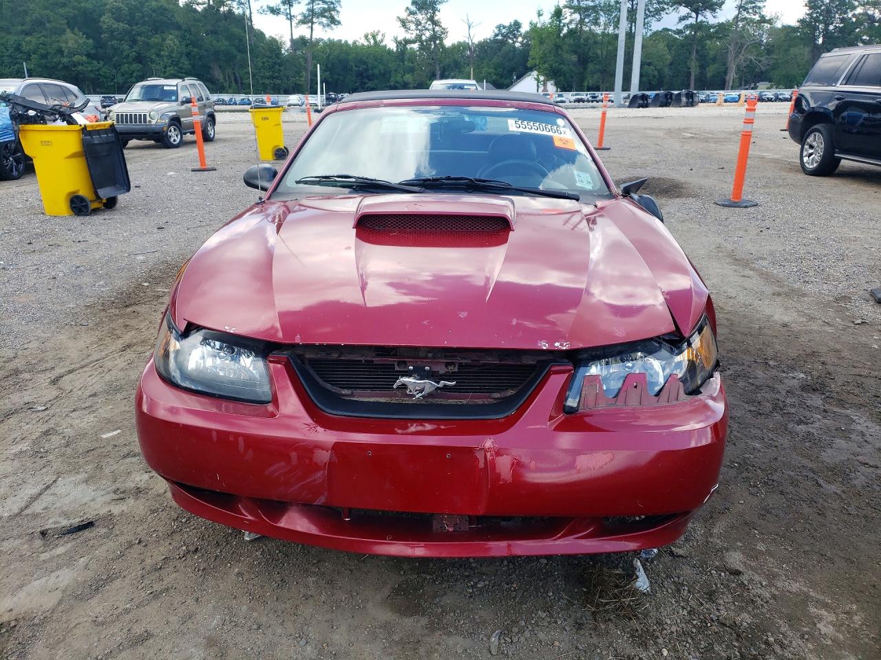 2003 Ford Mustang Gt Red vin: 1FAFP45X03F444702