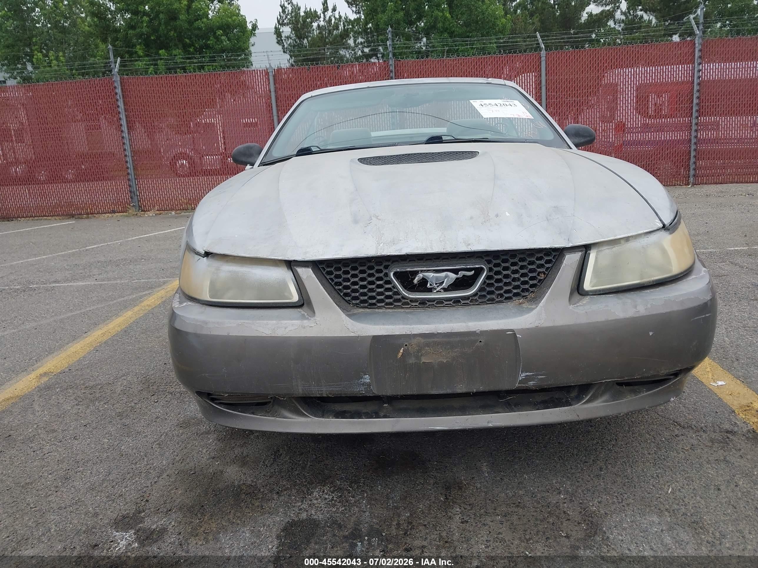 1999 Ford Mustang Gt Silver vin: 1FAFP45X0XF155695