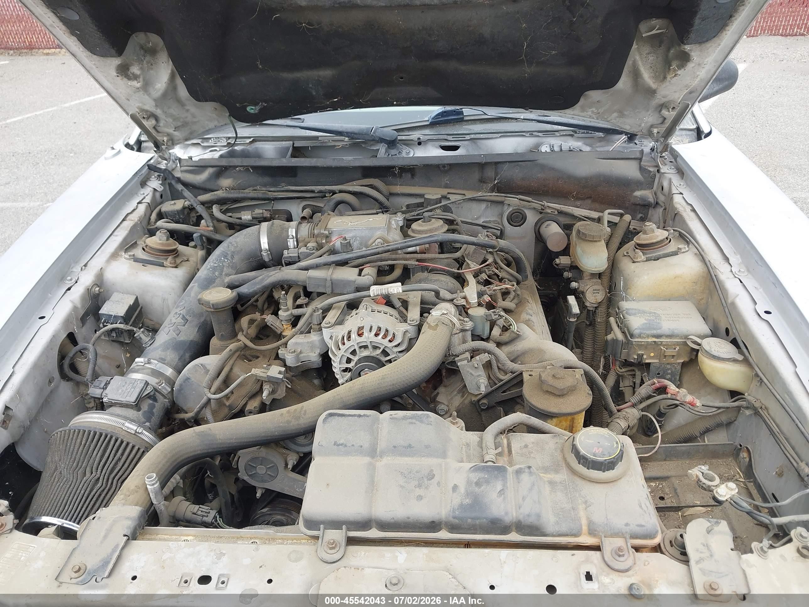 1999 Ford Mustang Gt Silver vin: 1FAFP45X0XF155695