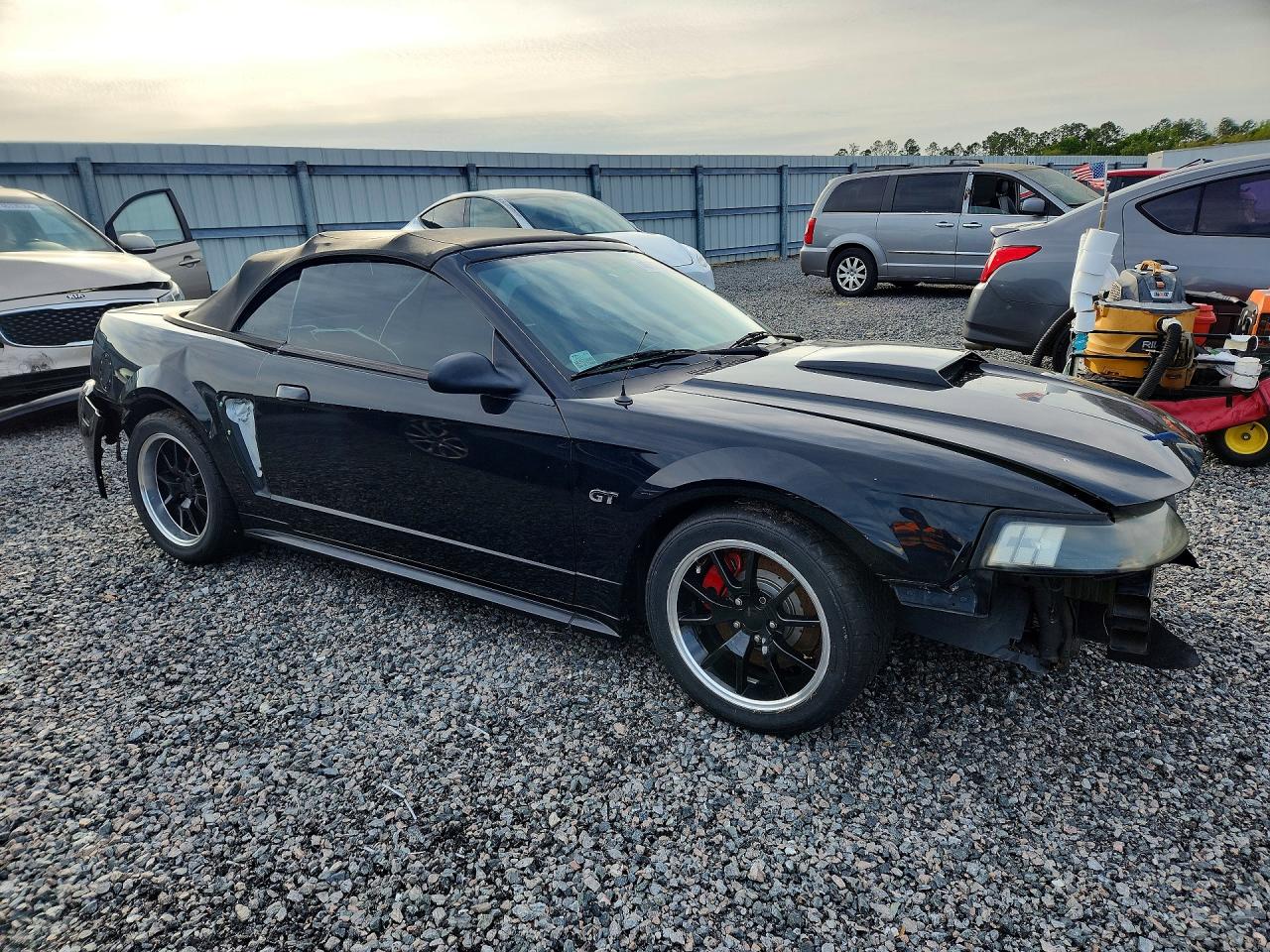 2001 Ford Mustang Gt Black vin: 1FAFP45X11F126679