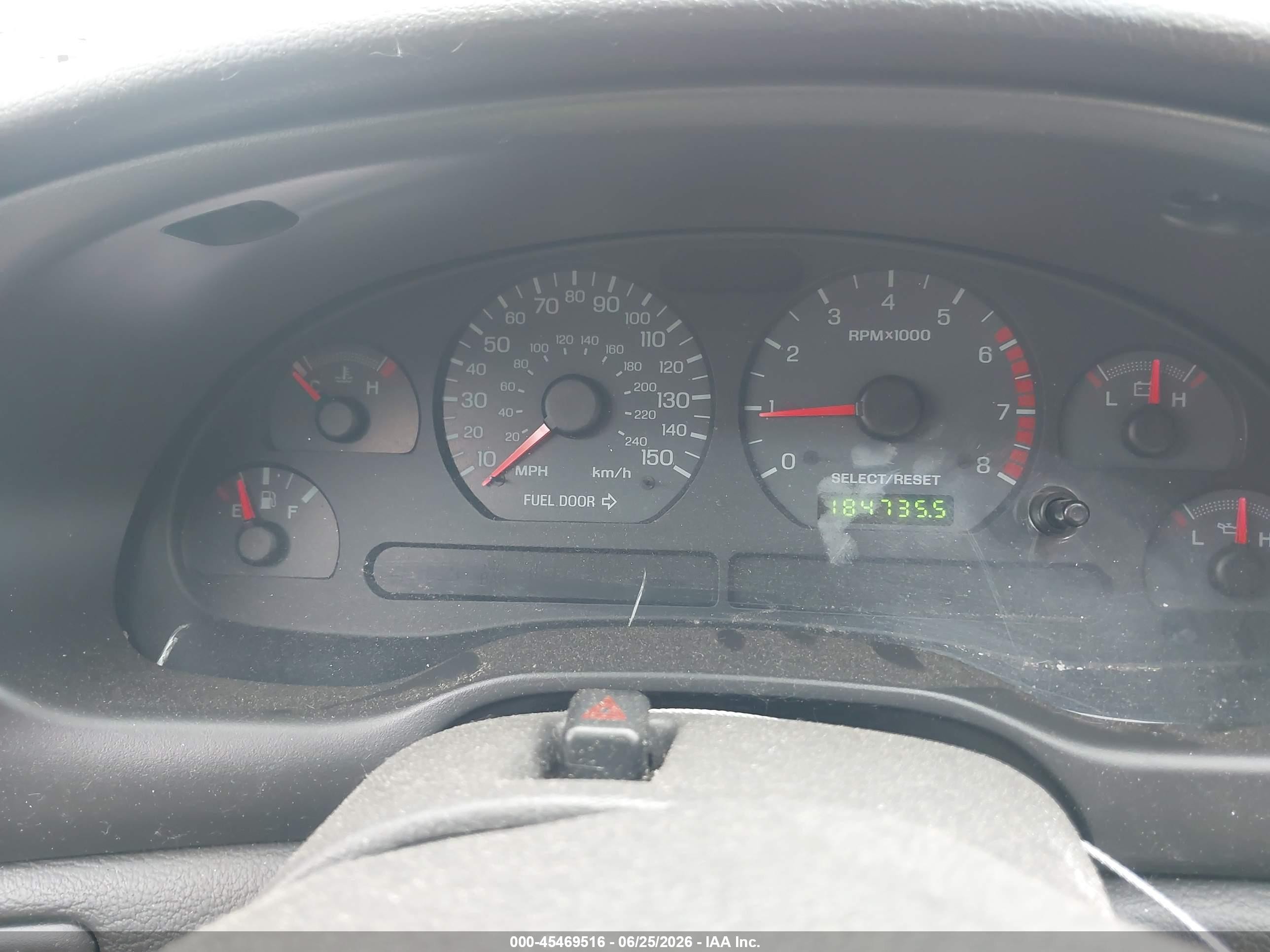 2001 Ford Mustang Gt Red vin: 1FAFP45X11F195212
