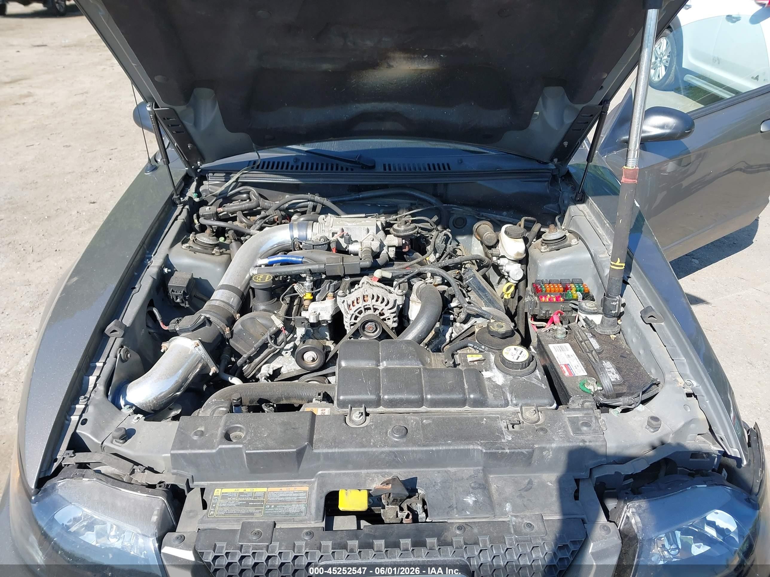 2002 Ford Mustang Gt Gray vin: 1FAFP45X12F182929
