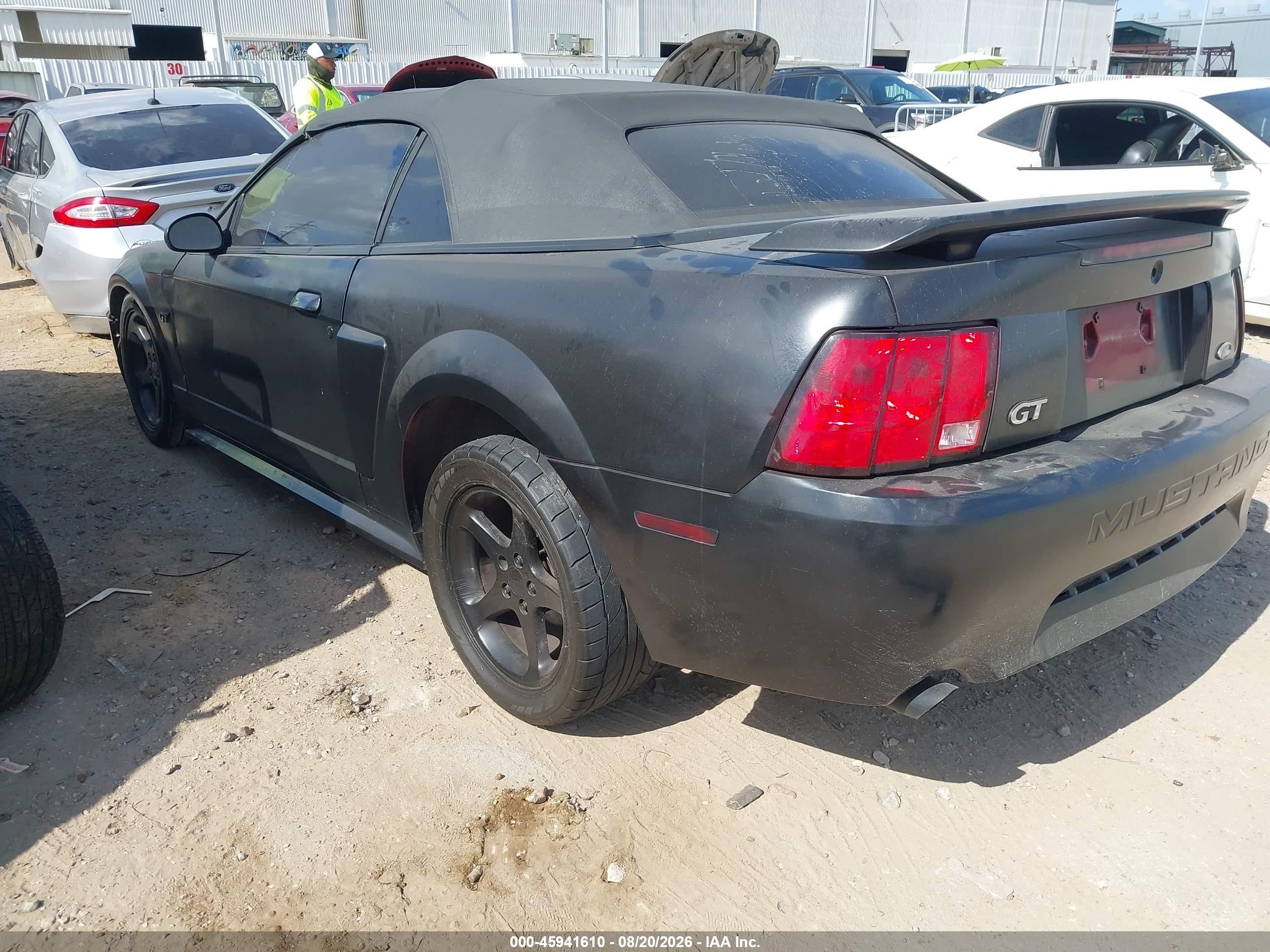 2003 Ford Mustang Gt Черный vin: 1FAFP45X13F393727