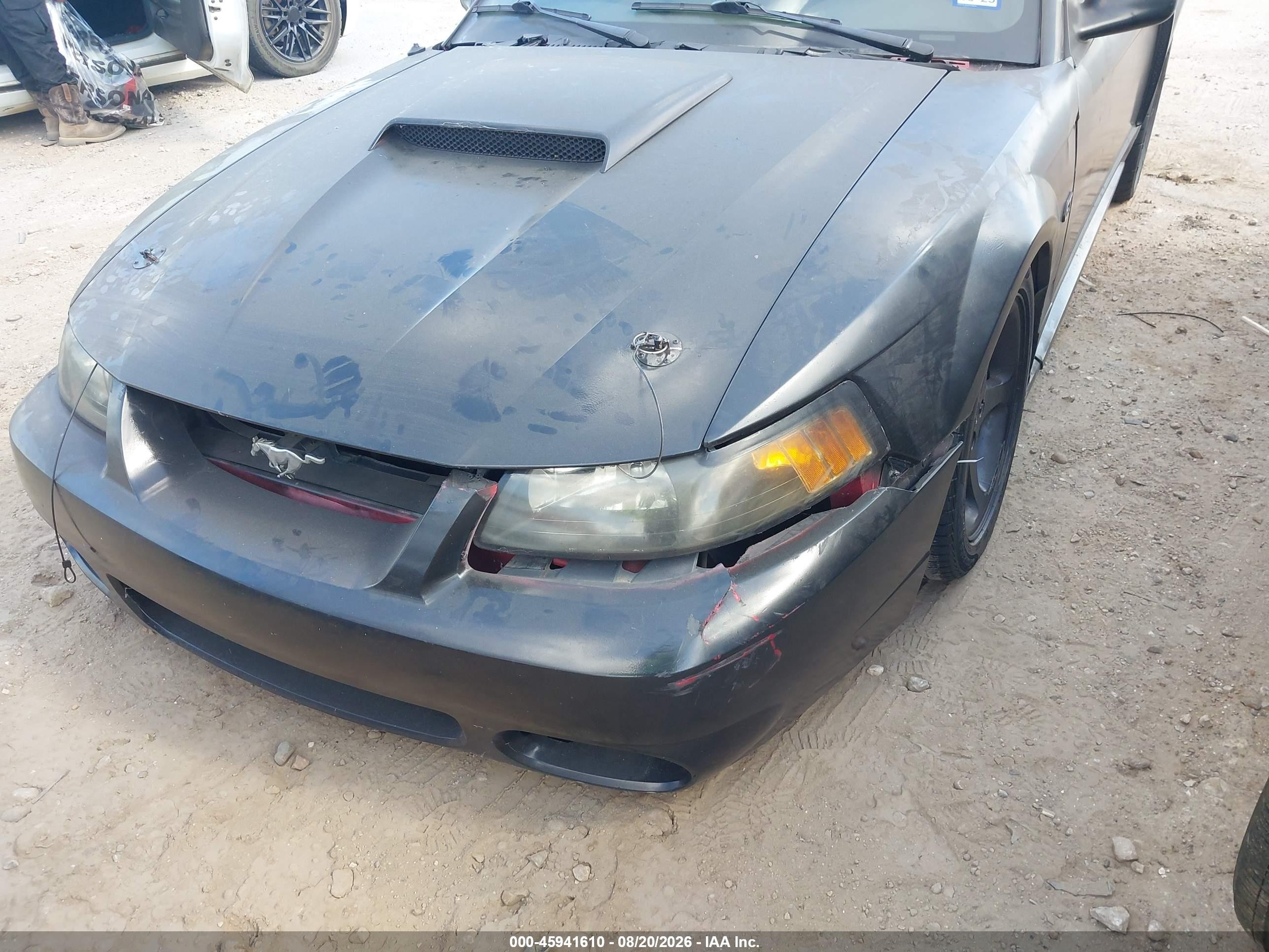 2003 Ford Mustang Gt Черный vin: 1FAFP45X13F393727