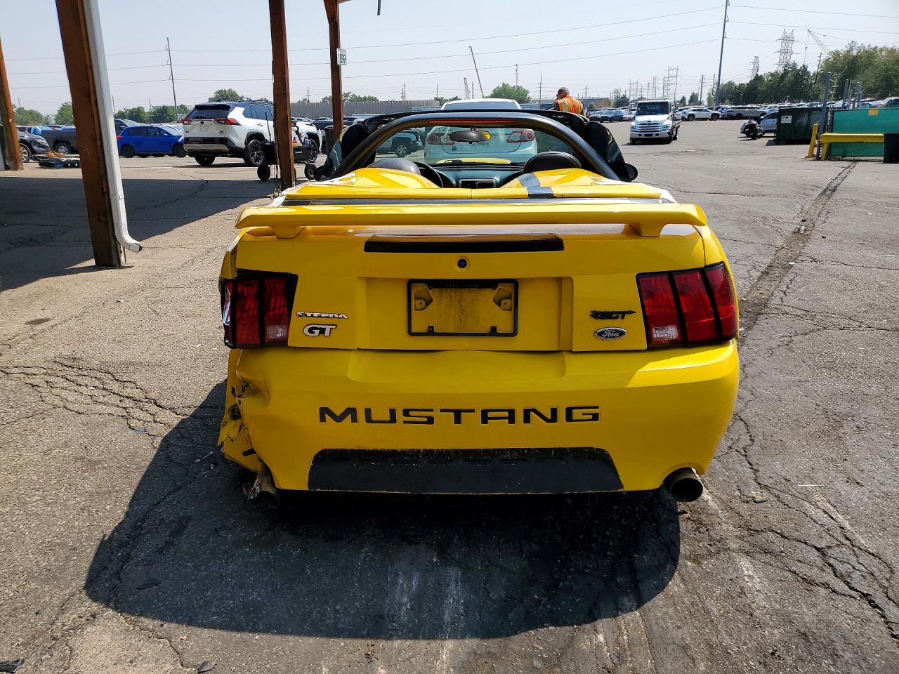 2004 Ford Mustang Gt Yellow vin: 1FAFP45X14F189320
