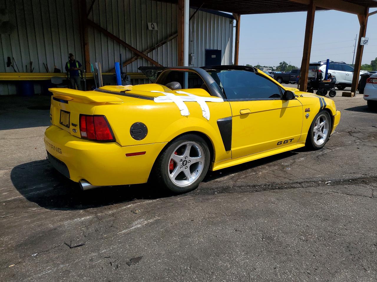 2004 Ford Mustang Gt Yellow vin: 1FAFP45X14F189320