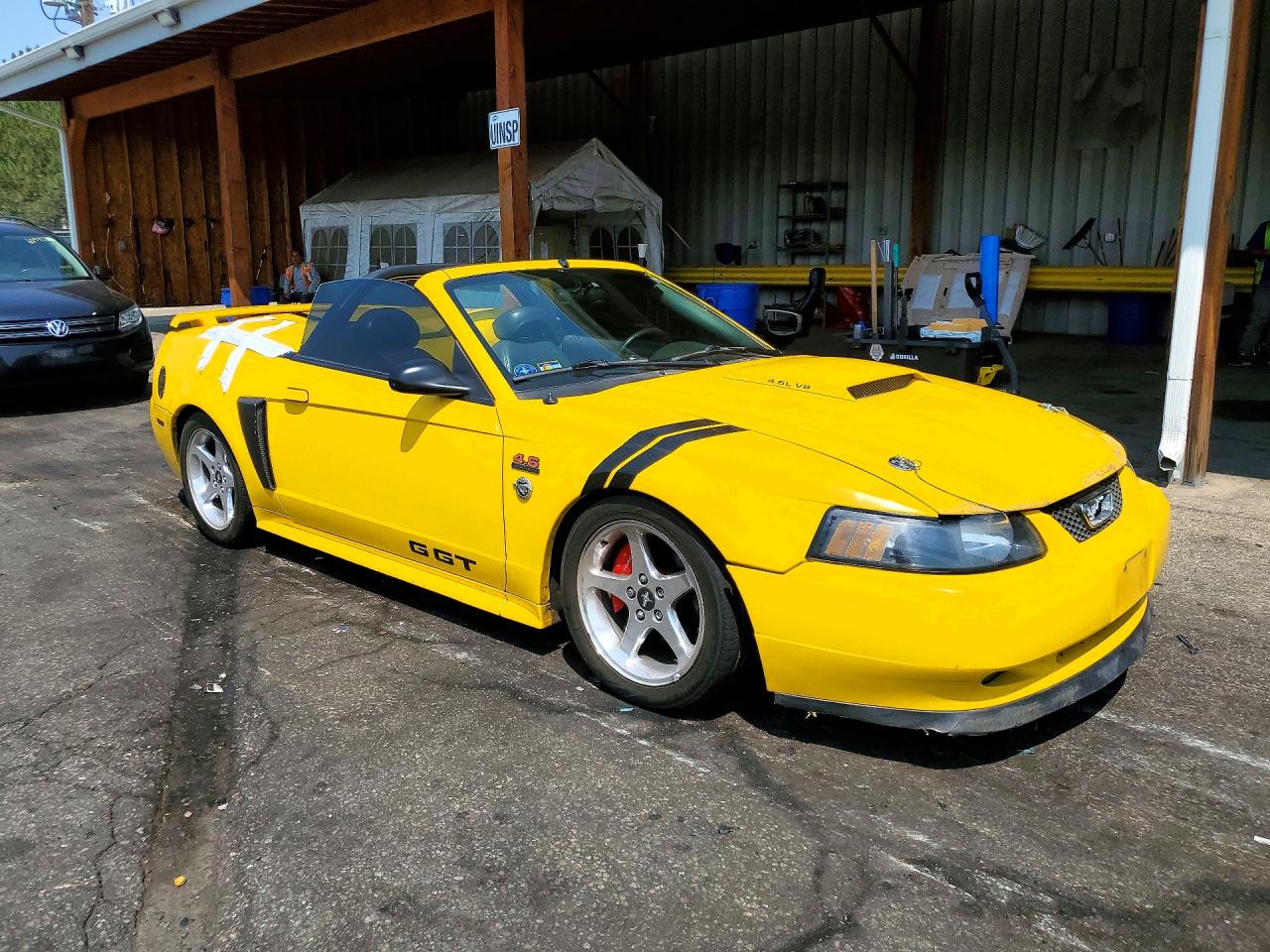 2004 Ford Mustang Gt Yellow vin: 1FAFP45X14F189320