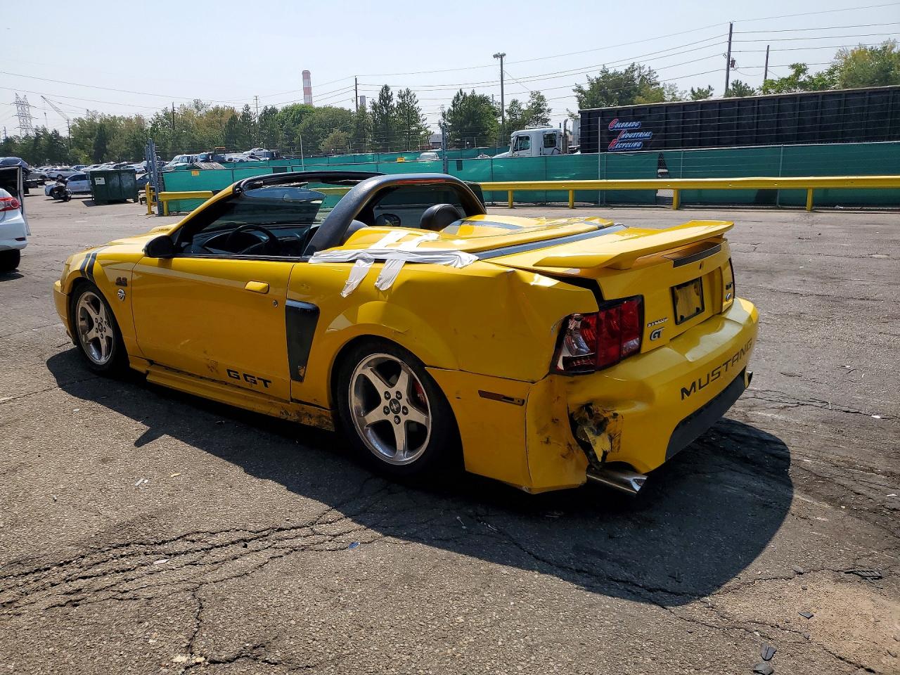 2004 Ford Mustang Gt Yellow vin: 1FAFP45X14F189320